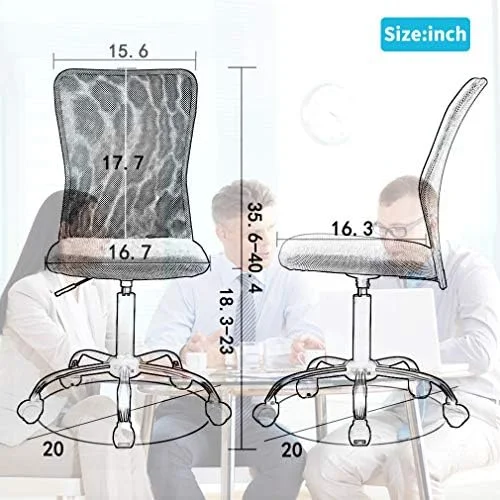 SQVNBC Ergonomic Office Chair Desk Chair Executive Chair with Back Support Mesh Rolling Swivel Computer Gaming Chair Modern Adjustable Height Task Works Office Chair for Women Men