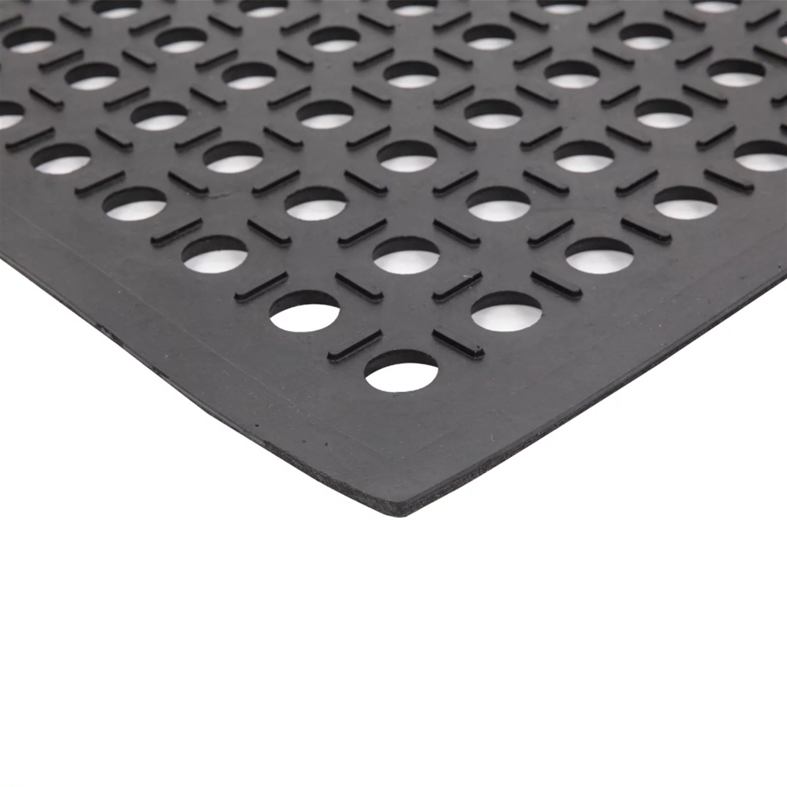 Bar Kitchen Industrial Multi-functional Anti-fatigue Drainage Rubber Non-slip Hexagonal Mat 60*90cm