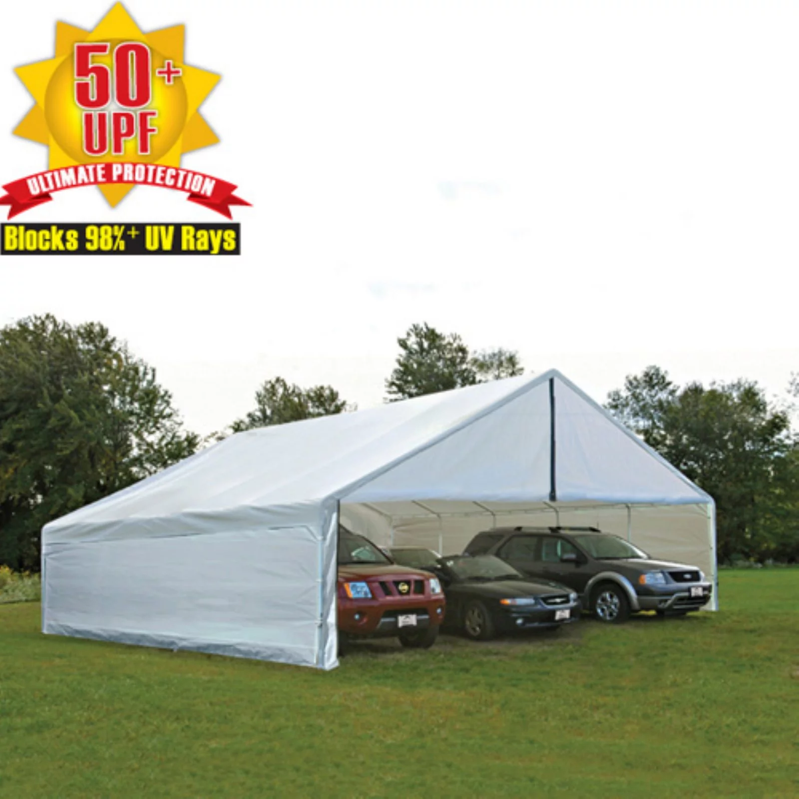 ShelterLogic 30 ft. White Canopy Enclosure Kit