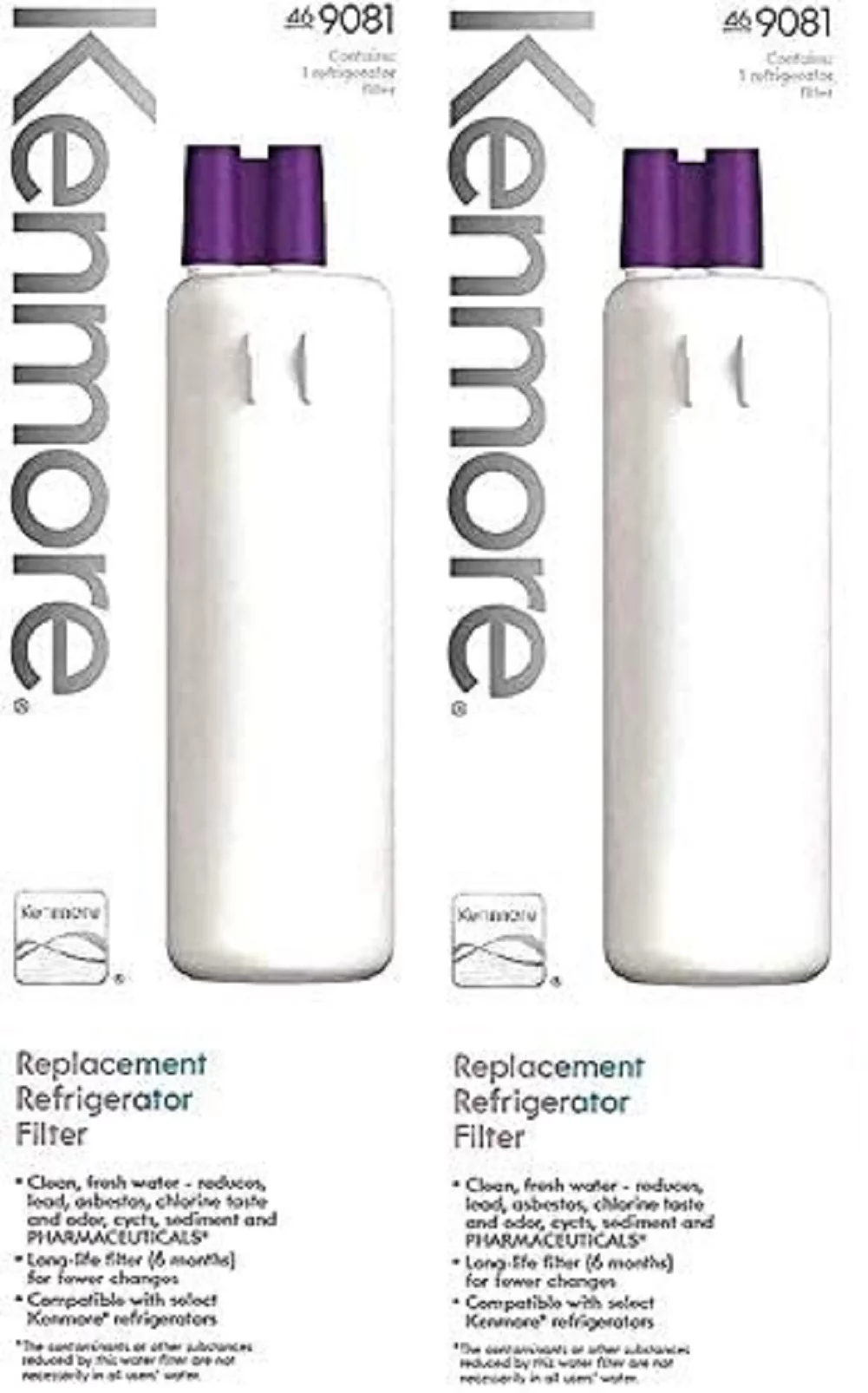 2PCS EDR1RXD1 Water Filter for Whirlpool Refrigerator Water Filter 1 - WHR1RXD1 and Everydrop Water Filter 1 W10295370A W10295370 EDRIRXD1B Replacement