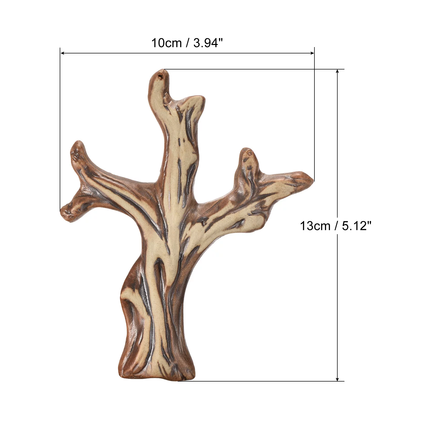 Uxcell #6 Ceramic Tree Branch Artificial Trunk Succulent Micro Landscape 2 Pack