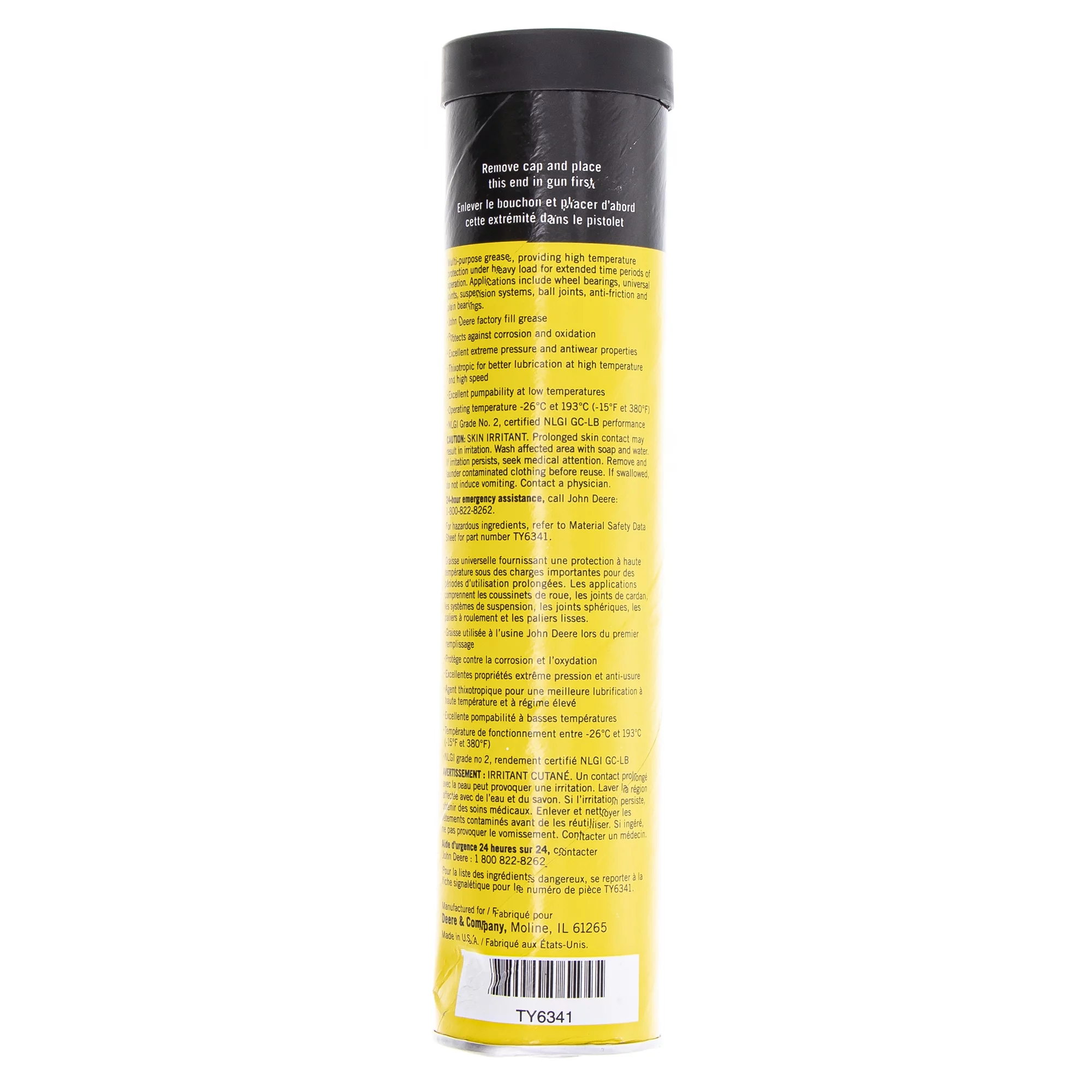 John Deere TY6341 Multi-Purpose SD Polyurea Grease 14oz Container