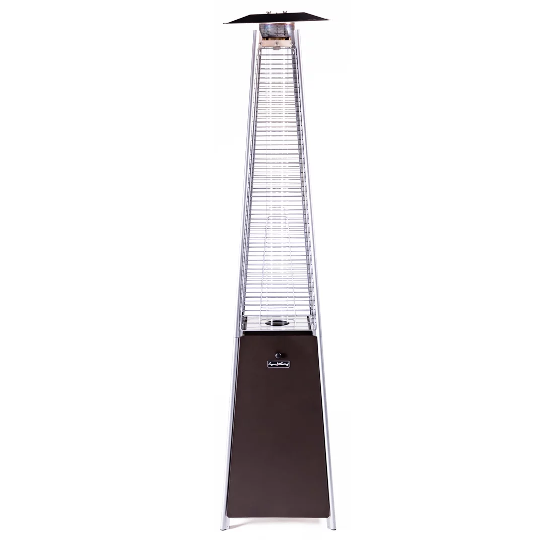 40000BTU Pyramid Propane Patio Heater, Quartz Glass Tube, Bronze