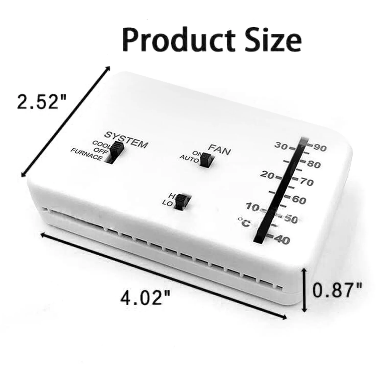 RV Thermostat, RV Analog Thermostat Heat/ Cool Replacement for Dometic RVs 3106995.032