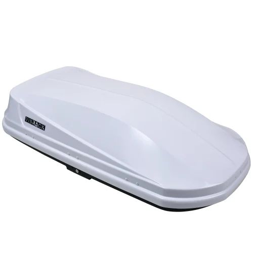 VISRACK Hard Shell Roof Cargo Carrier with Security Keys, Roof Box, Cargo Box, 62 (L) x 31 (W) x 15(H) Inches, 14 Cubic Feet (Tool-Free Install), WHITE