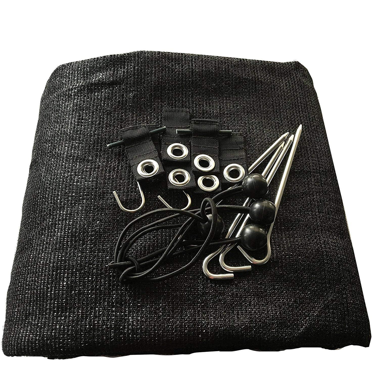 Shatex RV Awning Shade with 90% Privacy Screen Free Kit 8' x 20', Black