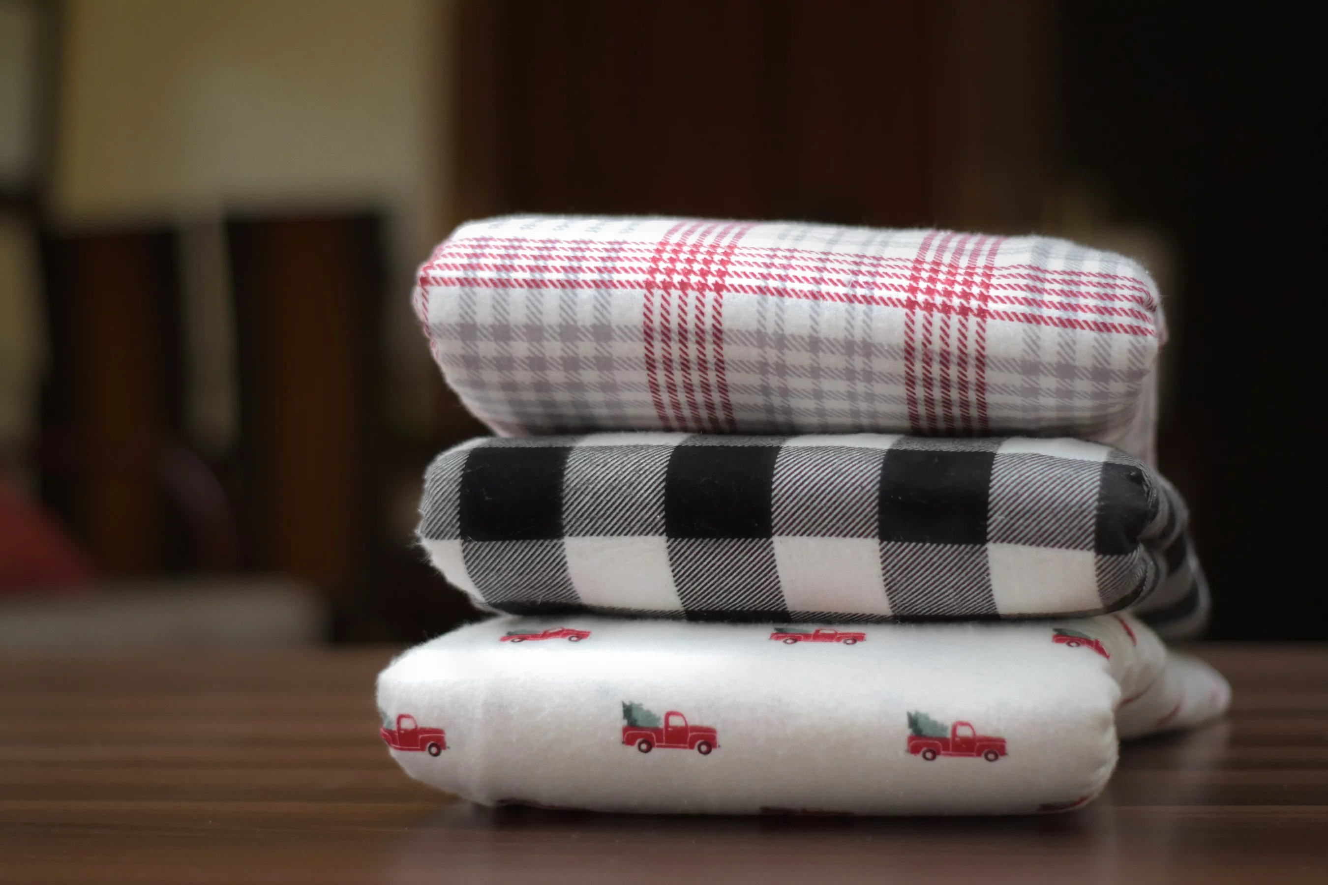 Dearfoams 100% Cotton Flannel Super Soft Sheet Sets, Cambria Plaid, King