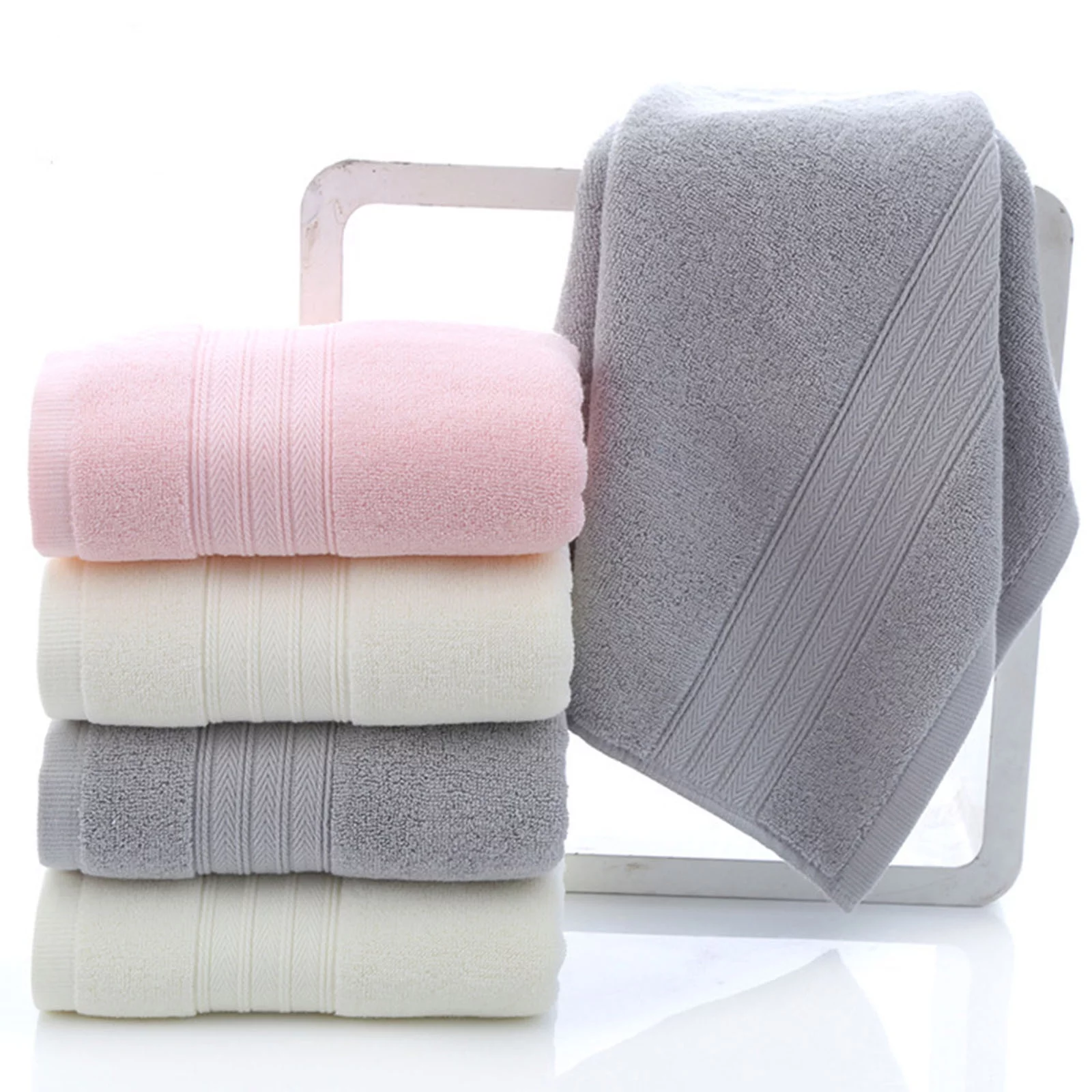 Yeetfub Clearance Bathroom Towels Towel Absorbent Clean And Easy To Clean Cotton Absorbent Soft Suitable For Kitchen Bathroom Living Room Bath Sheets 40X80 Clearance Set Of 2