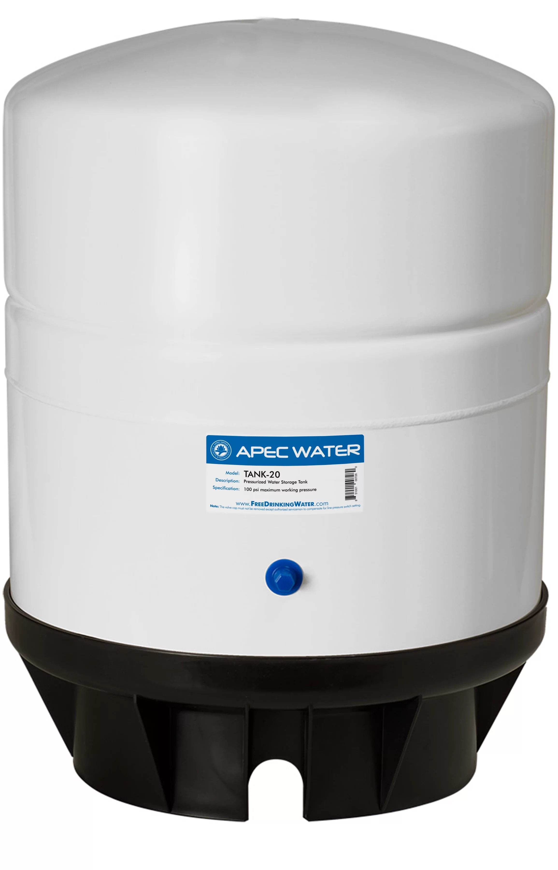 APEC 20 Gal. Pre-Pressurized Residential Commerical Industrial Reverse Osmosis Drinking Water Storage Tank