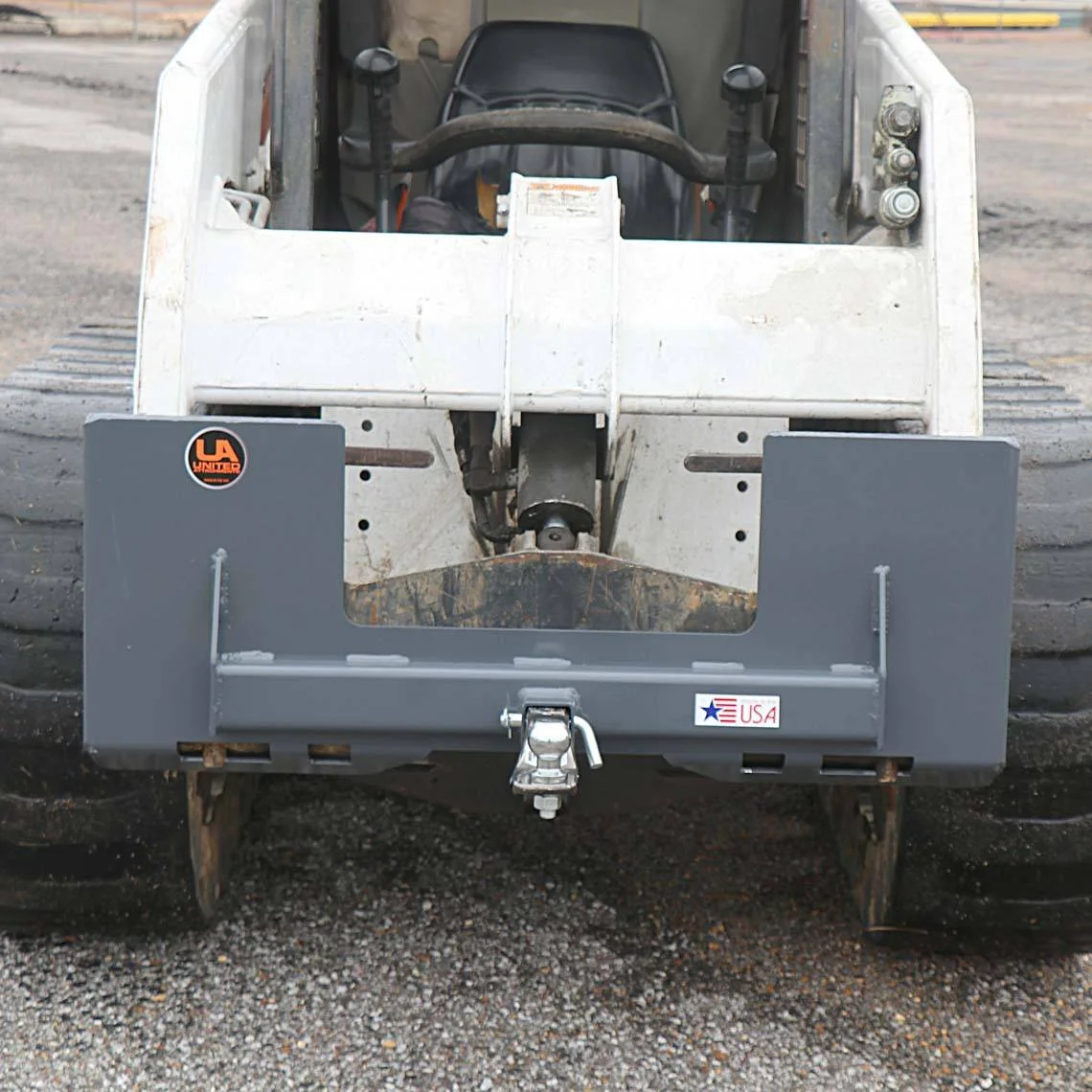 Titan Attachments USA Made Receiver Mount Plate Attachment v2, 3000 LB Towing Capacity, Skid Steer Quick Tach