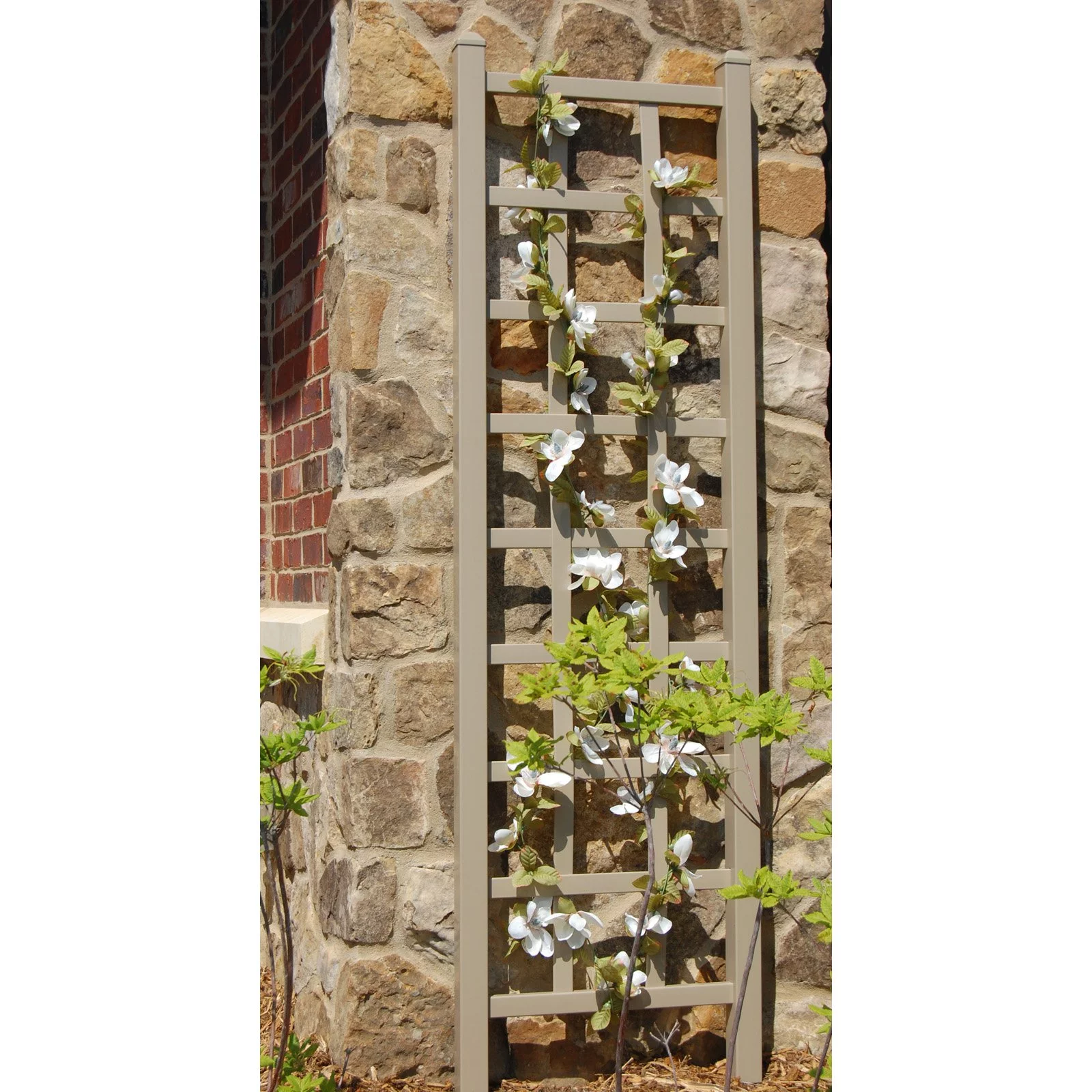 Dura-Trel Elmwood 6.25-ft. Vinyl Wall Trellis