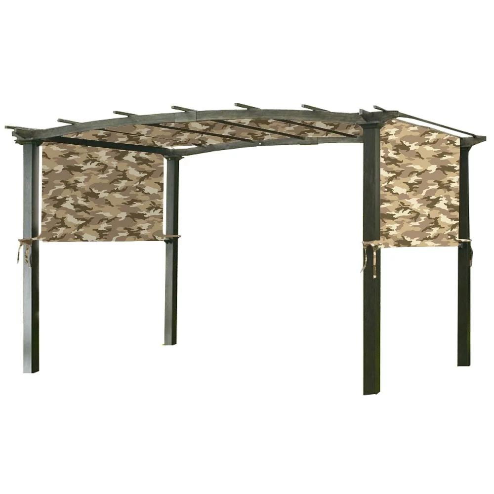 Garden Winds Universal Replacement Canopy Top Cover for Pergola Structures - Standard 350 - Camo Sand