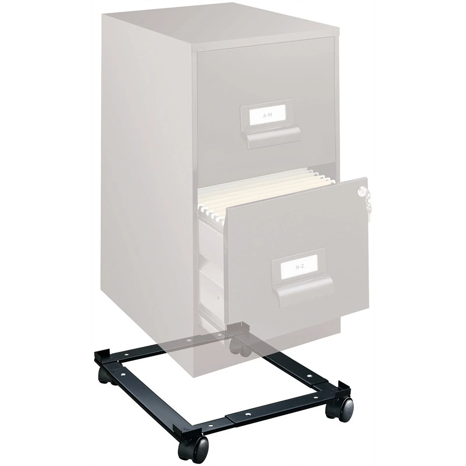 Scranton & Co 2 Set of Vertical File Cabinet and Adjustable Mobile File Caddy