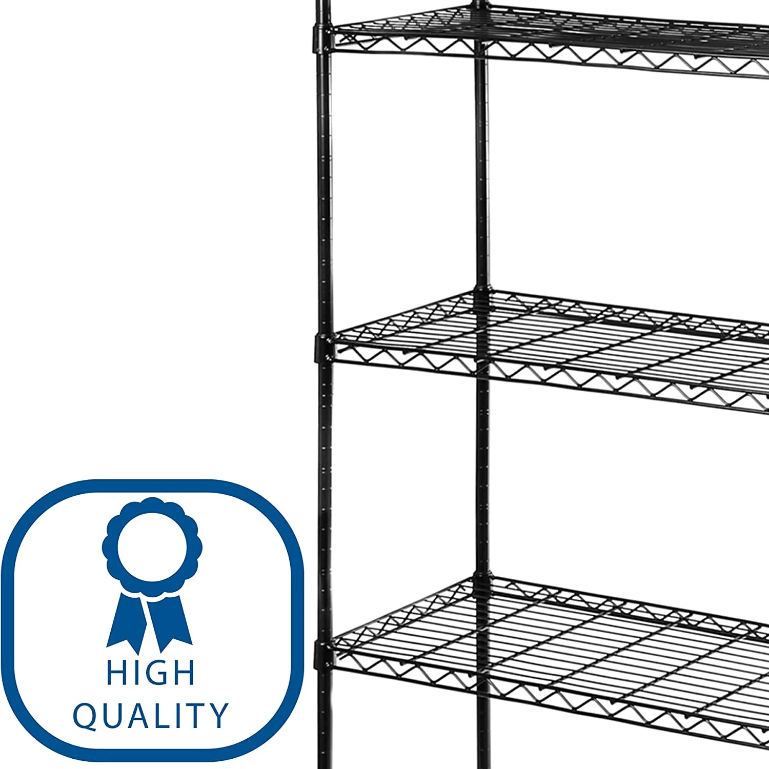 U-SHARE  5-Tier Black Epoxy Steel Wire Shelving, 30