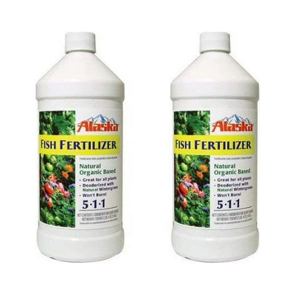 Lilly Miller Alaska Fish Fertilizer 5-1-1 Concentrate 1 Quart 2-Pack