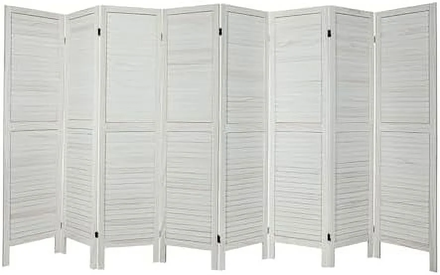 YPDCHB 6 Panel Room Dividers  5.6Ft Wood Room Divider and Partition Room Divider Folding Privacy Screens  Double Hinged Room Dividers Wall for Bedroom Office Living Room  Grey White