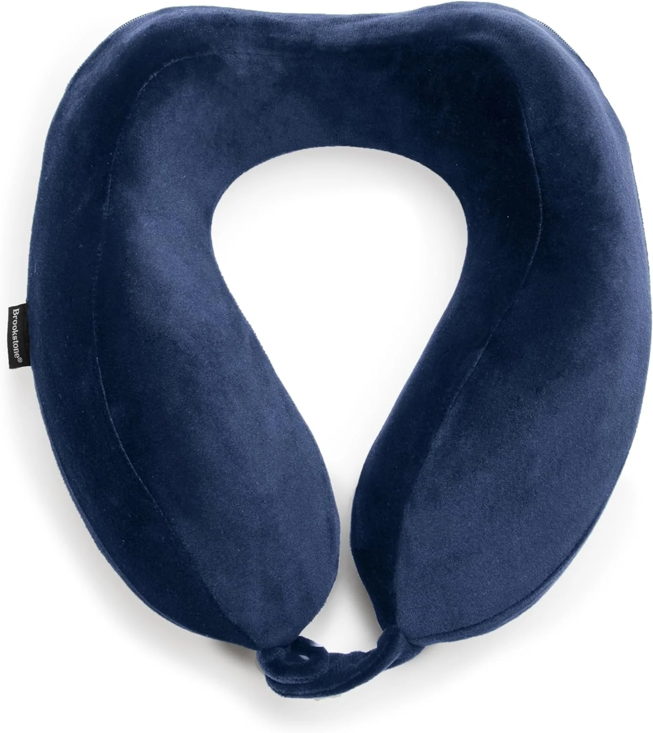 Brookstone Contoured Memory Foam Head and Neck Travel Pillow Ergonomic and Lightweight