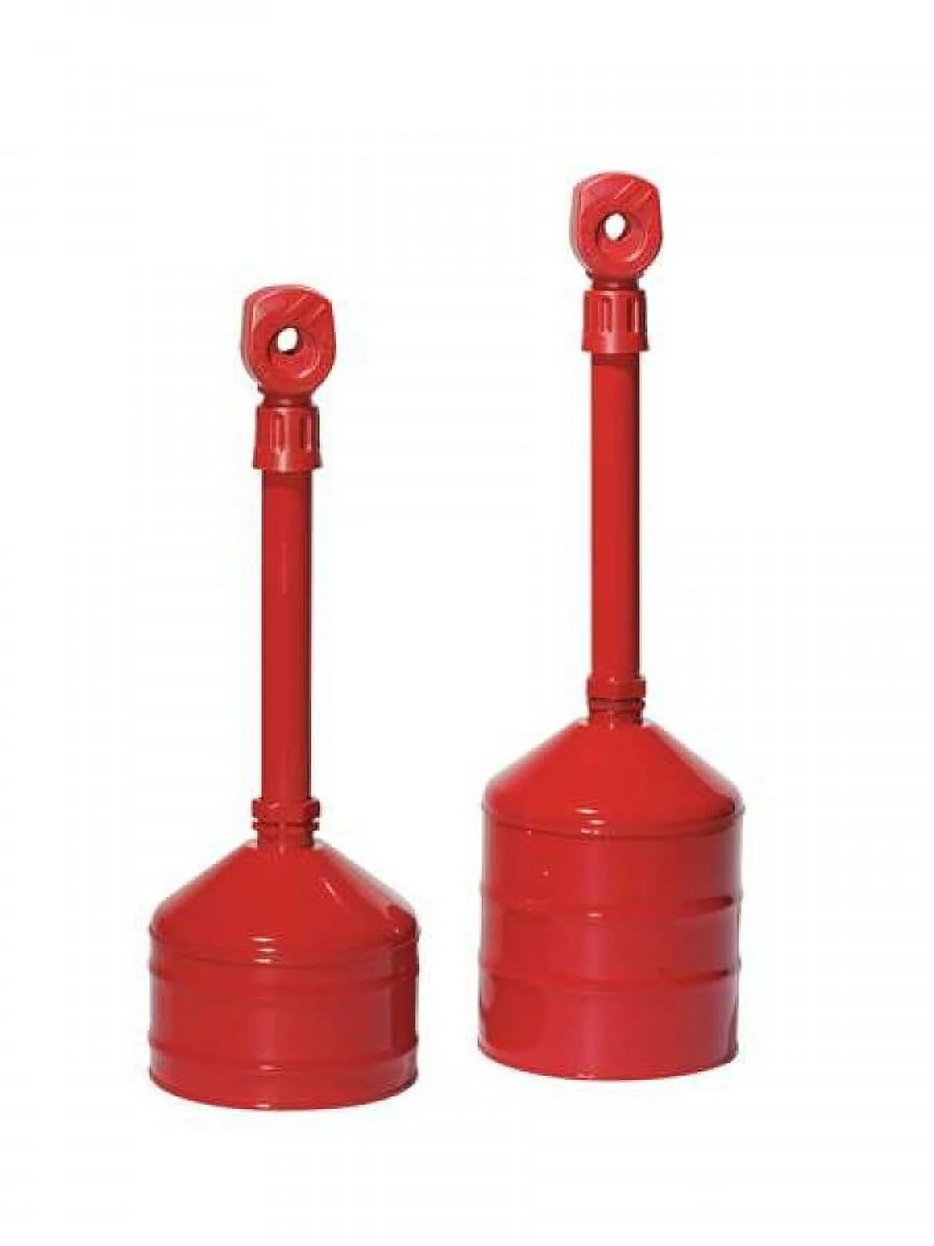 Justrite 26811R Heavy Duty Steel Outdoor Ashtray 5 Gal., Red