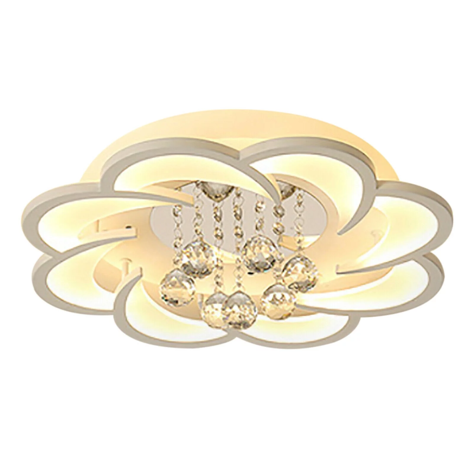 Modern Luxury K9 Crystal Chandelier LED Hanging Pendant Light Ceiling Fixture