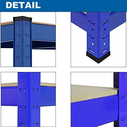 Autofather Metal Racking Heavy Duty 5 Tier Industrial Shelving Unit Rack, Single Pack Garage Storage Shelves, 59