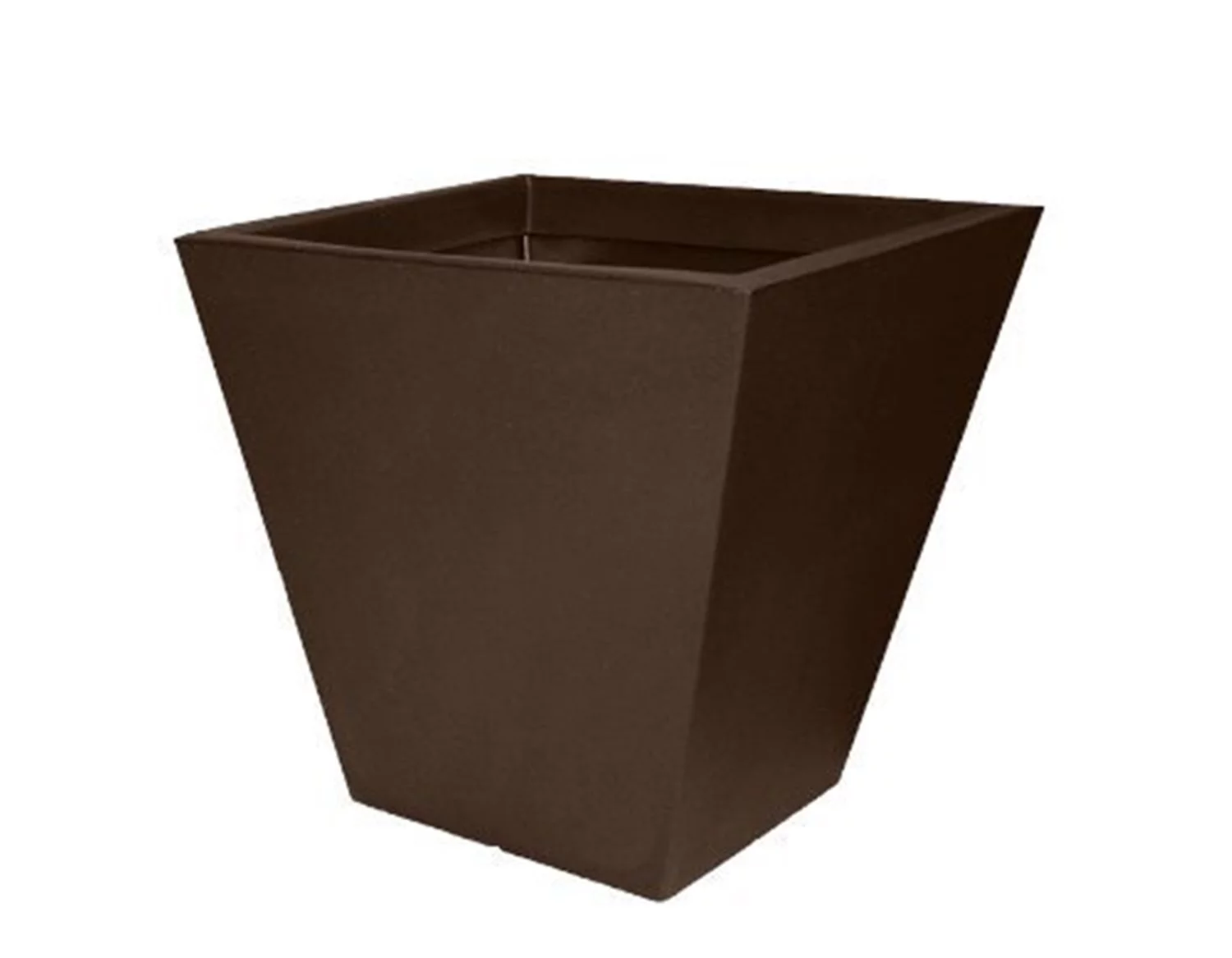 Tusco Products CT18ES Cosmopolitan Square Garden Planter, 18 x 18-Inch, Espresso
