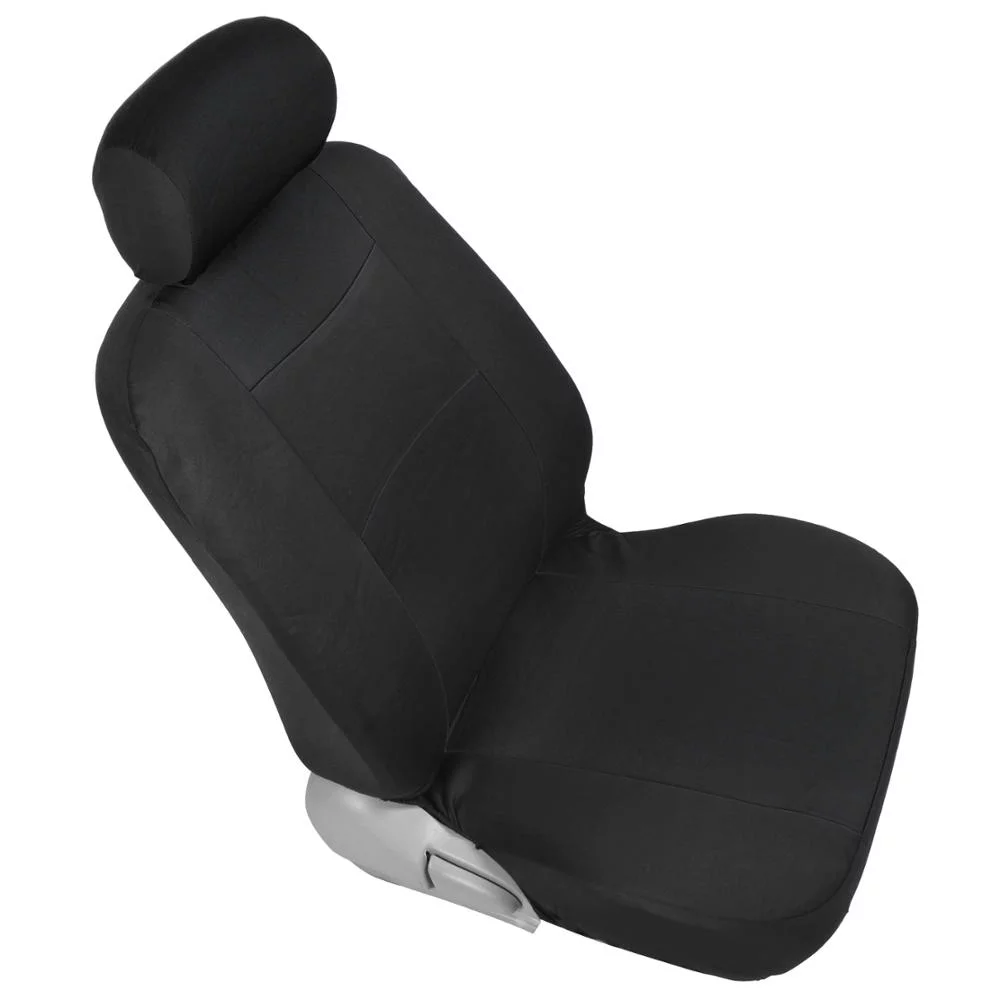 PolyCloth Car Seat Covers, 2-Tone Split Bench Easy Wrap Full Set-9pc