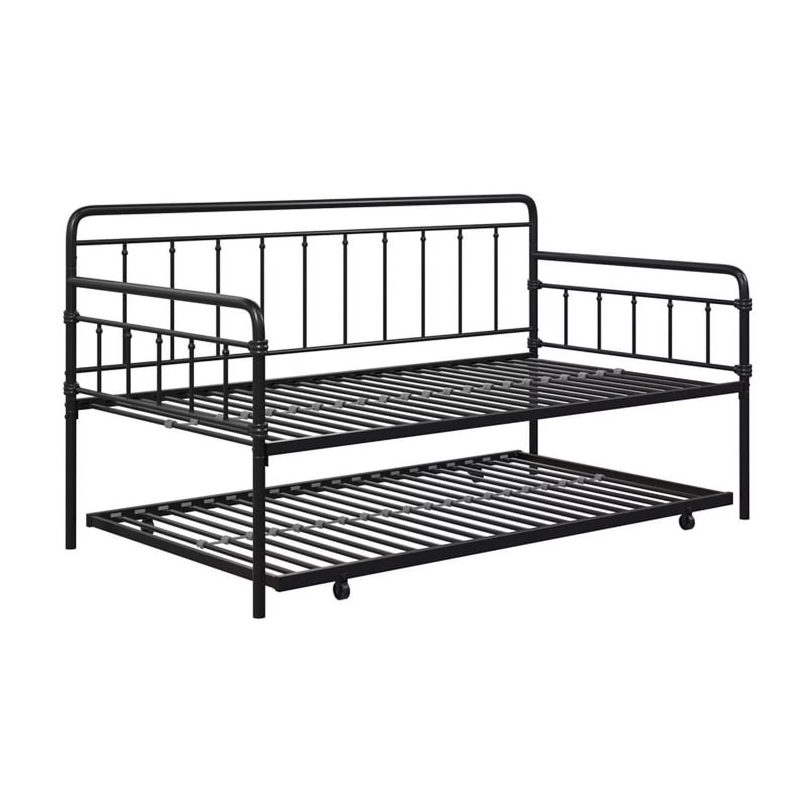 DHP Winston Metal Daybed/Trundle Twin in Black