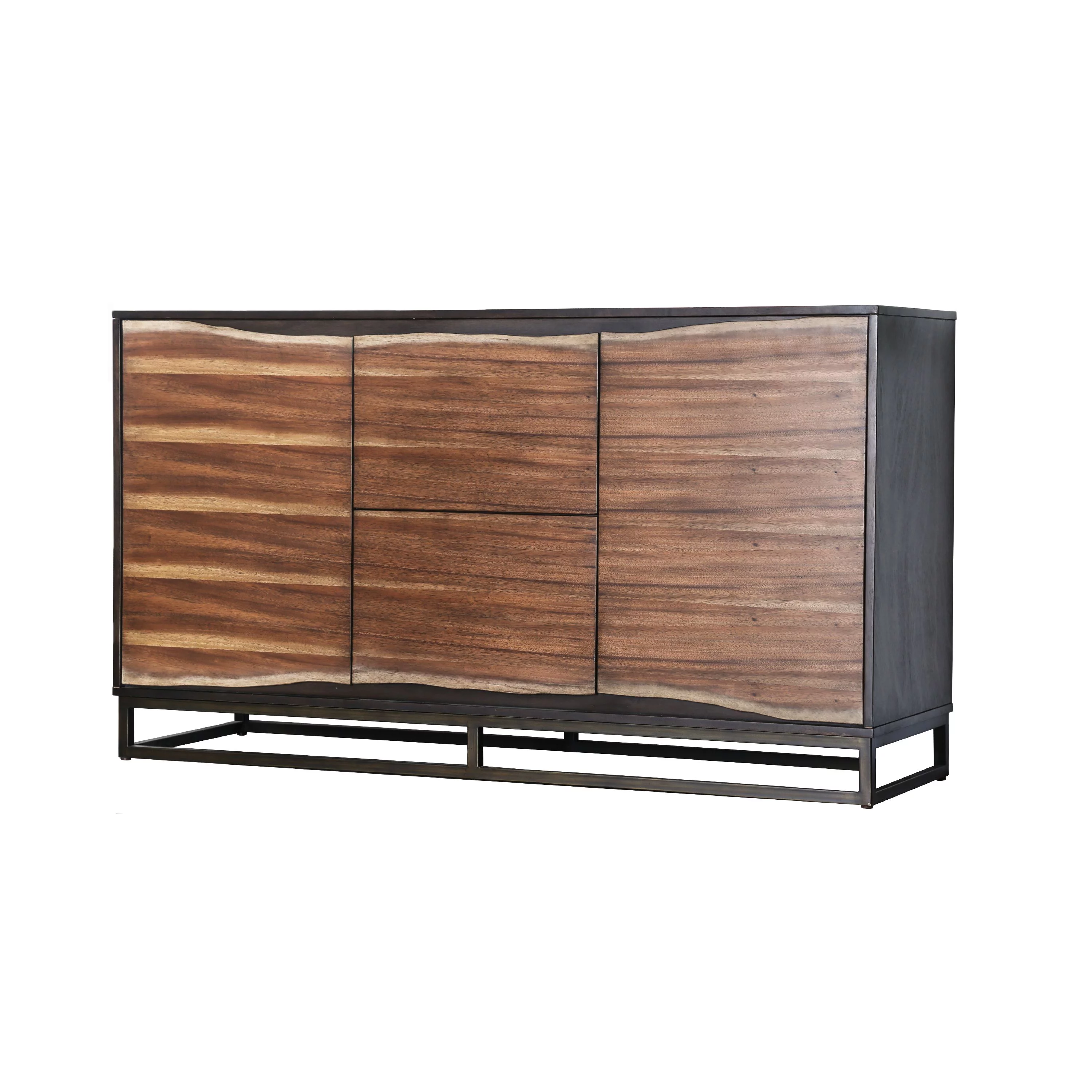 Furniture of America Trippen 2-Cabinet Dresser, Dark Oak and Dark Walnut
