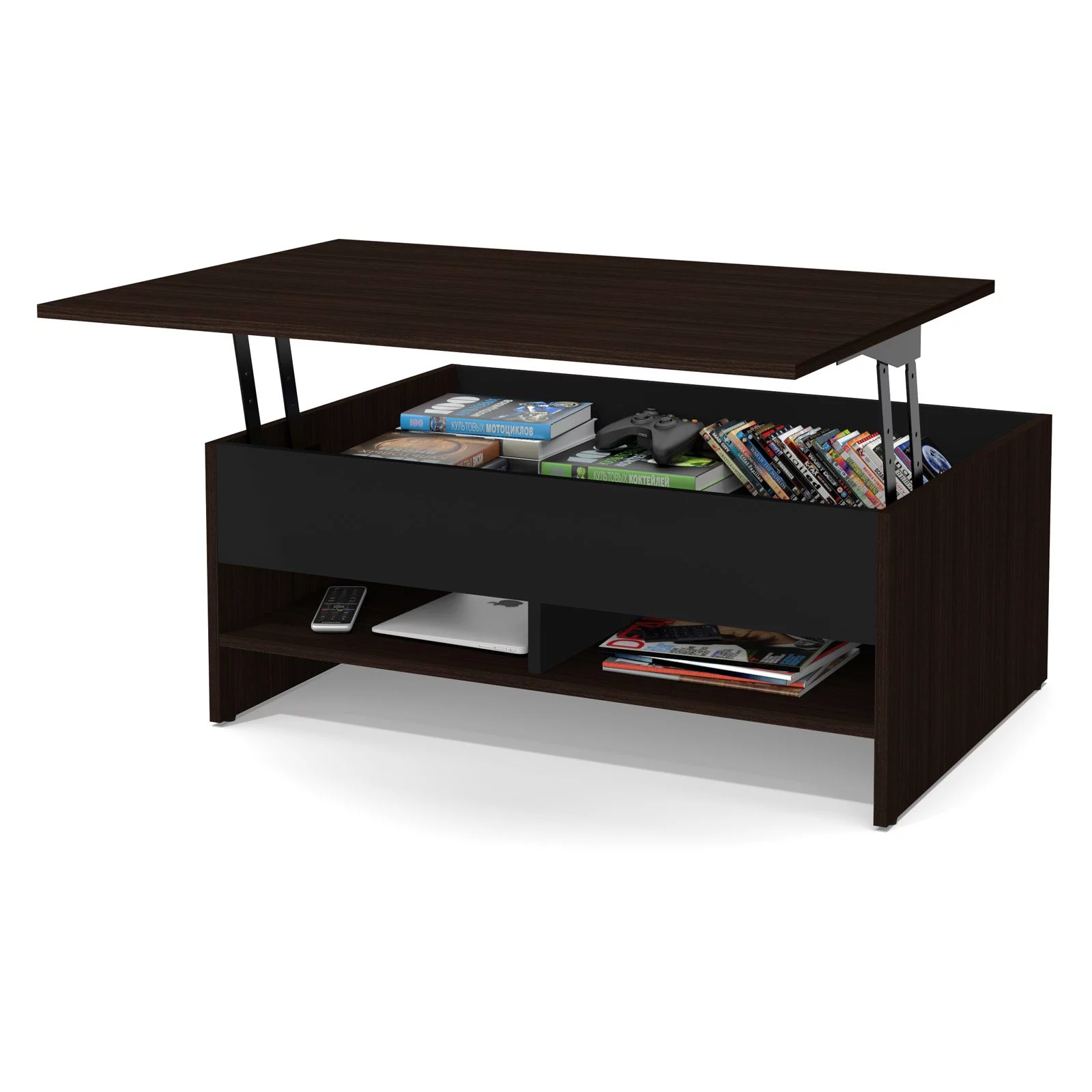 Bestar Small Space Lift-Top Storage Coffee Table