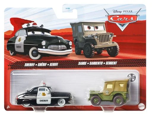 Disney Pixar Cars 3 2-Pack Assortment, 1:55 scale Die-Cast Fan Favorite Character Vehicles for Racing and Storytelling Fun, Gift for Kids Age 3 and Older
