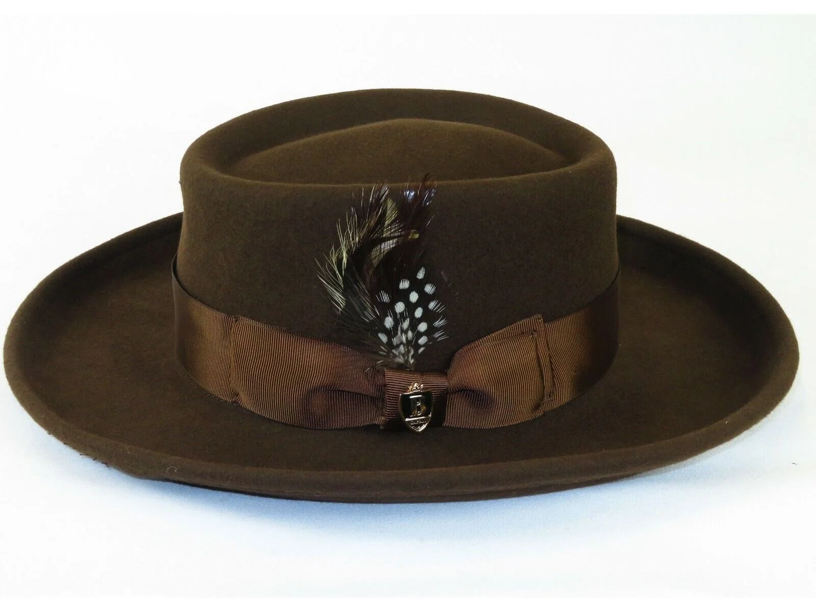 Men Bruno Capelo Hat Australian Wool Crushable Wide Brim GAMBLER GAM101 Brown