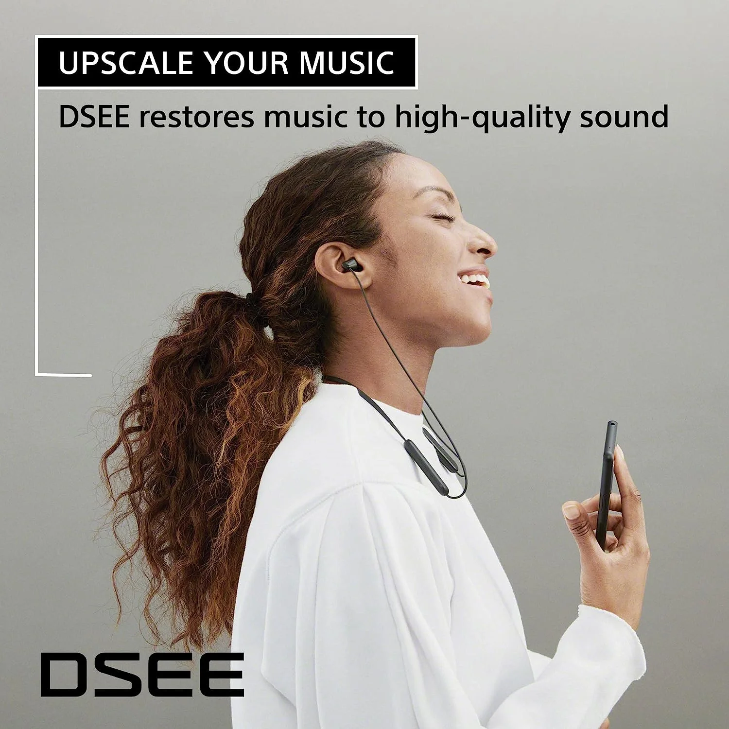 Sony WI-C100 Wireless In-Ear Headphones, White with Tech Smart USA Audio Entertainment Essentials Bundle