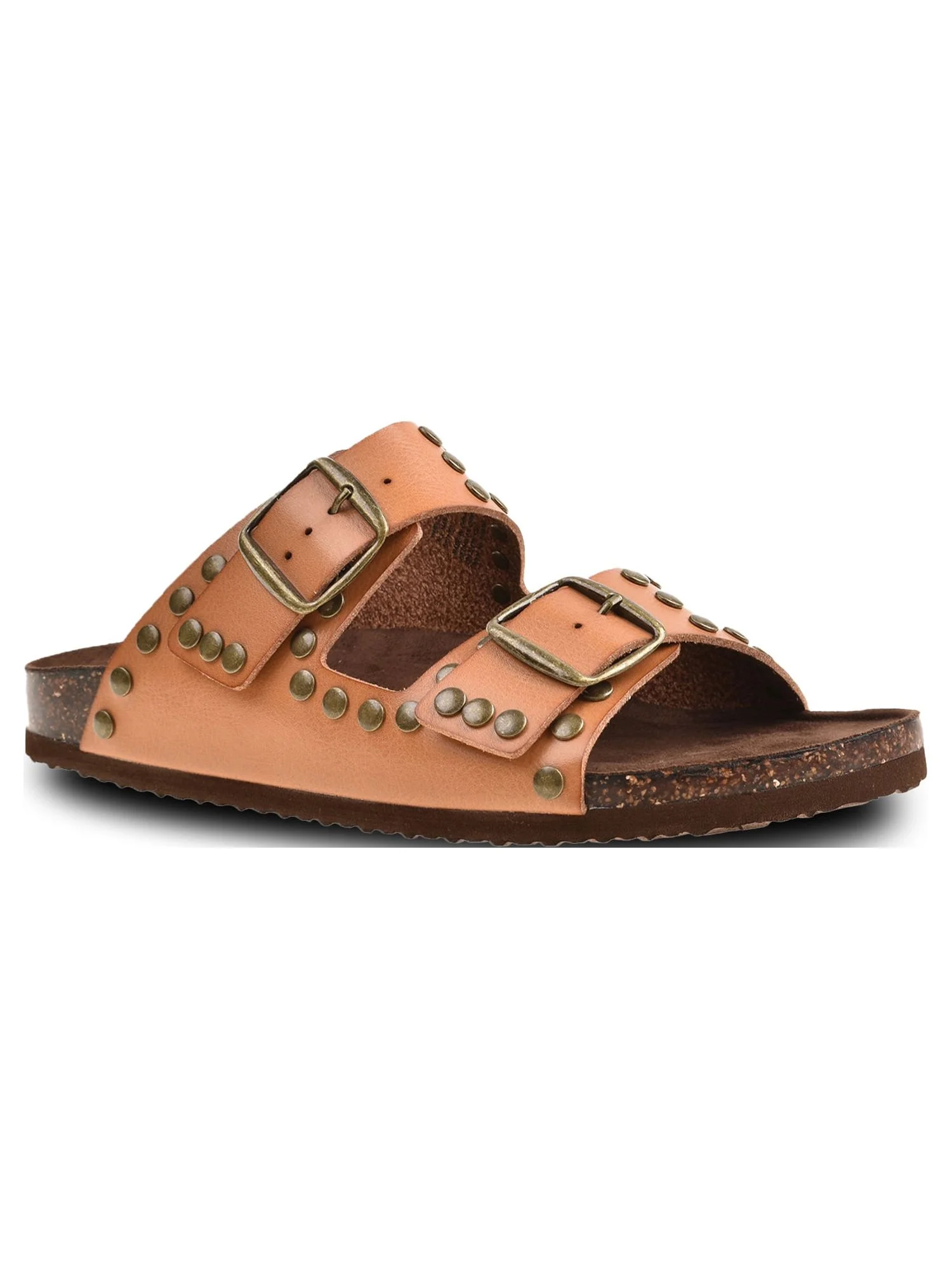 PORTLAND by Portland Boot Company Women's Studded Footbed Sandals