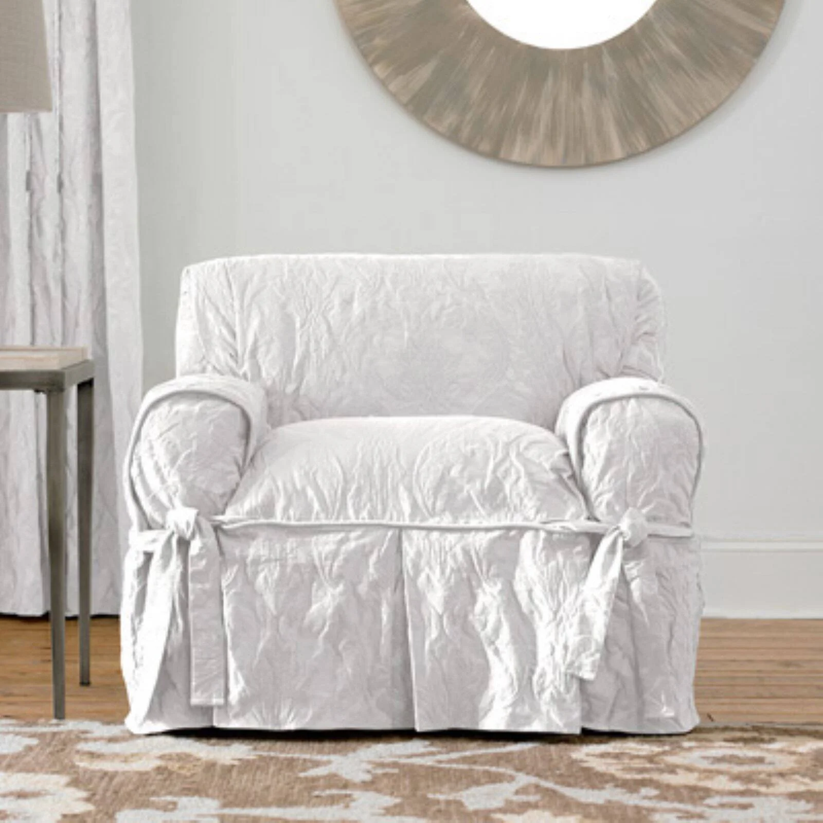 Sure Fit Matelasse Damask Chair Slipcover