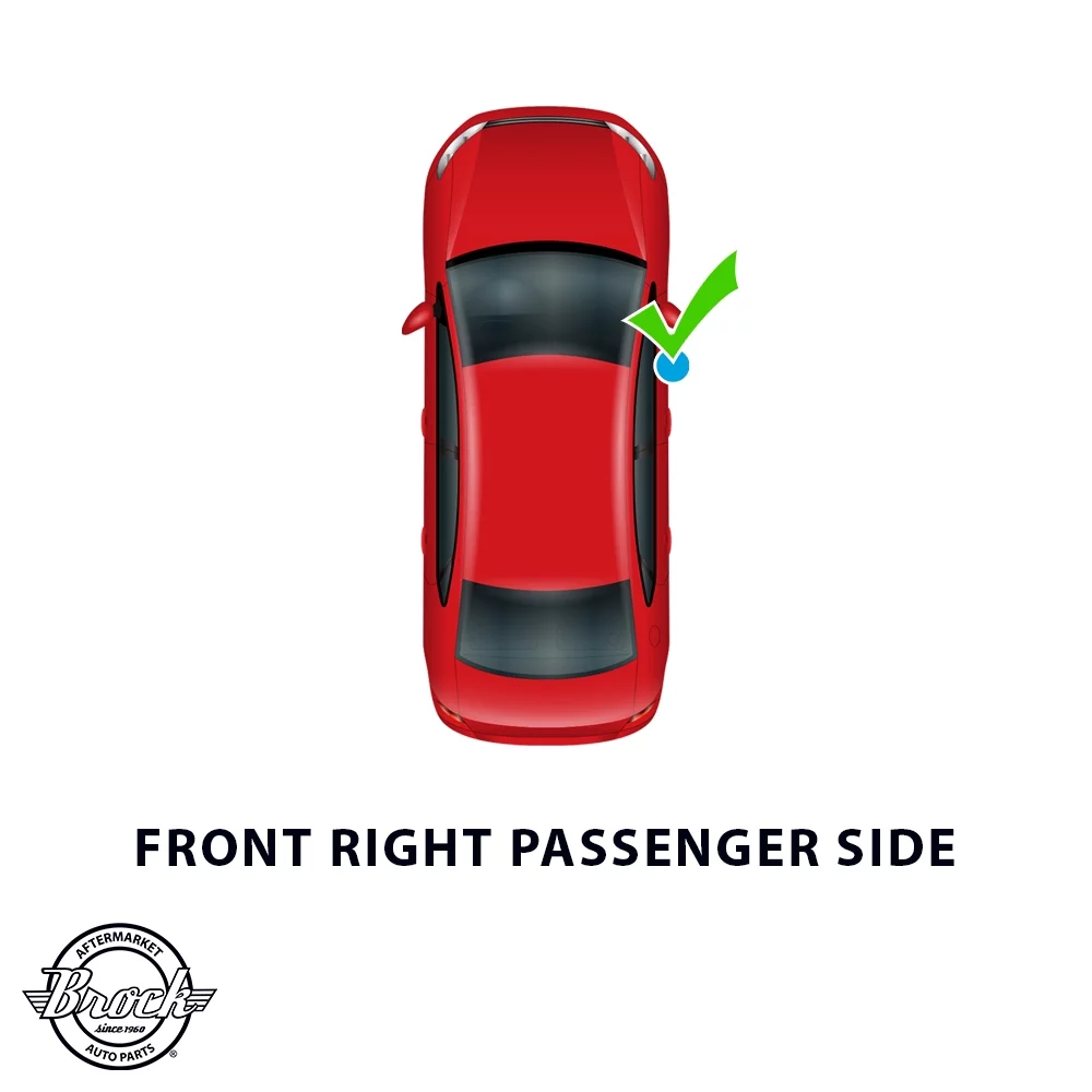 Aftermarket Brock Replacement Part Passenger Side Mirror Cover Paint to Match Black with Signal Compatible with 2014-2019 Toyota Corolla