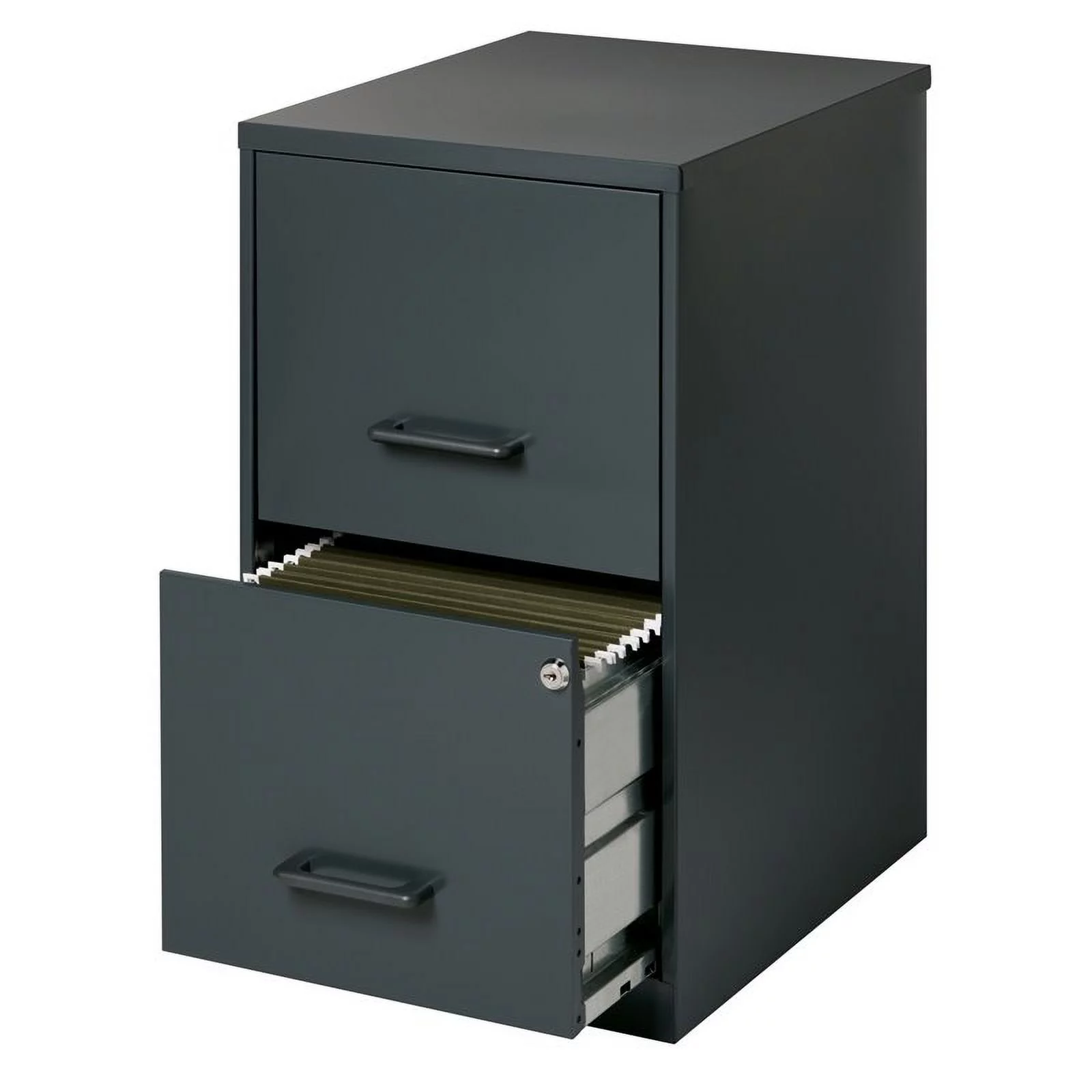 Scranton & Co 2 Drawer Letter File Cabinet in Black (Set of 5)