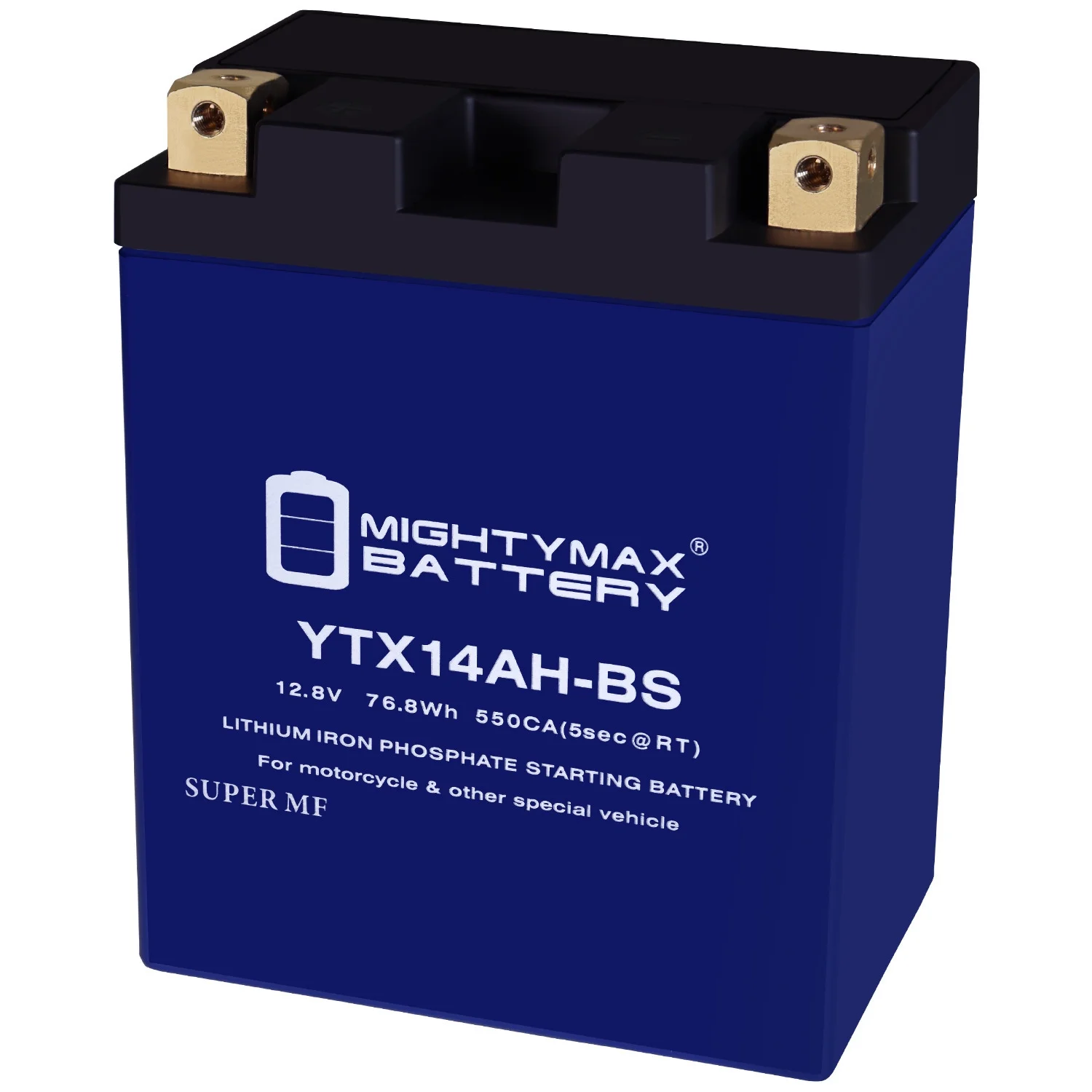 YTX14AH-BS Lithium Replacement Battery compatible with Polaris 4140006, 4140007