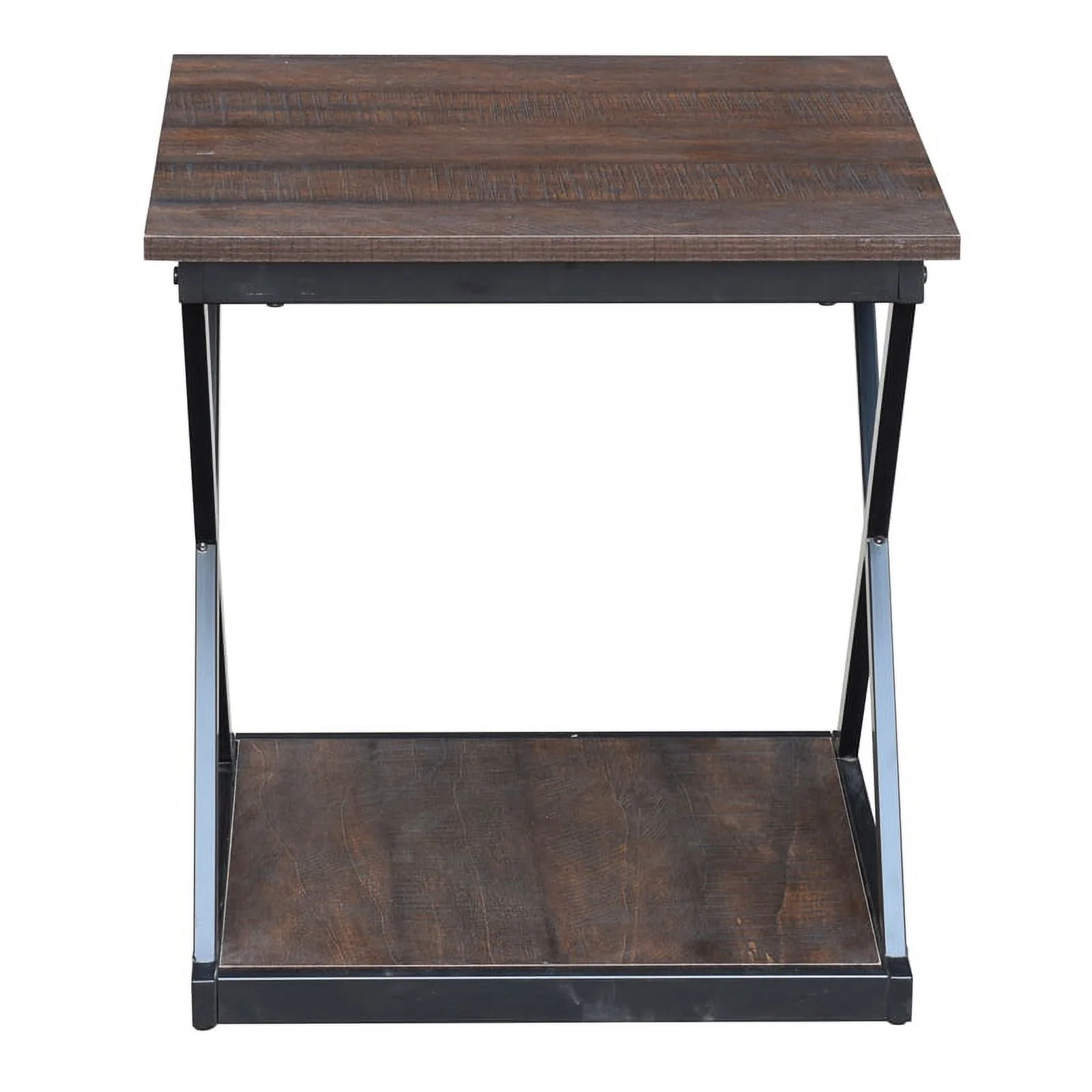 Carolina Classics Stella Metal Side Table in Brown and Black
