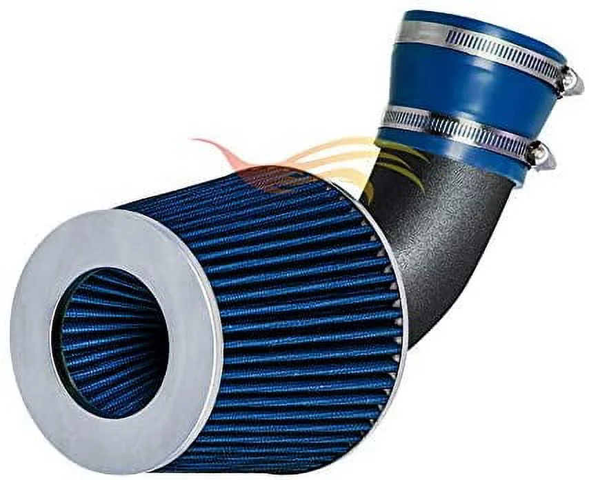 RW SERIES - MATTE BLACK PIPE BLUE - SHORT RAM INTAKE Compatible For 96-99 Buick LeSabre 3.8L V6 / 96 Park Ave 3.8L V6