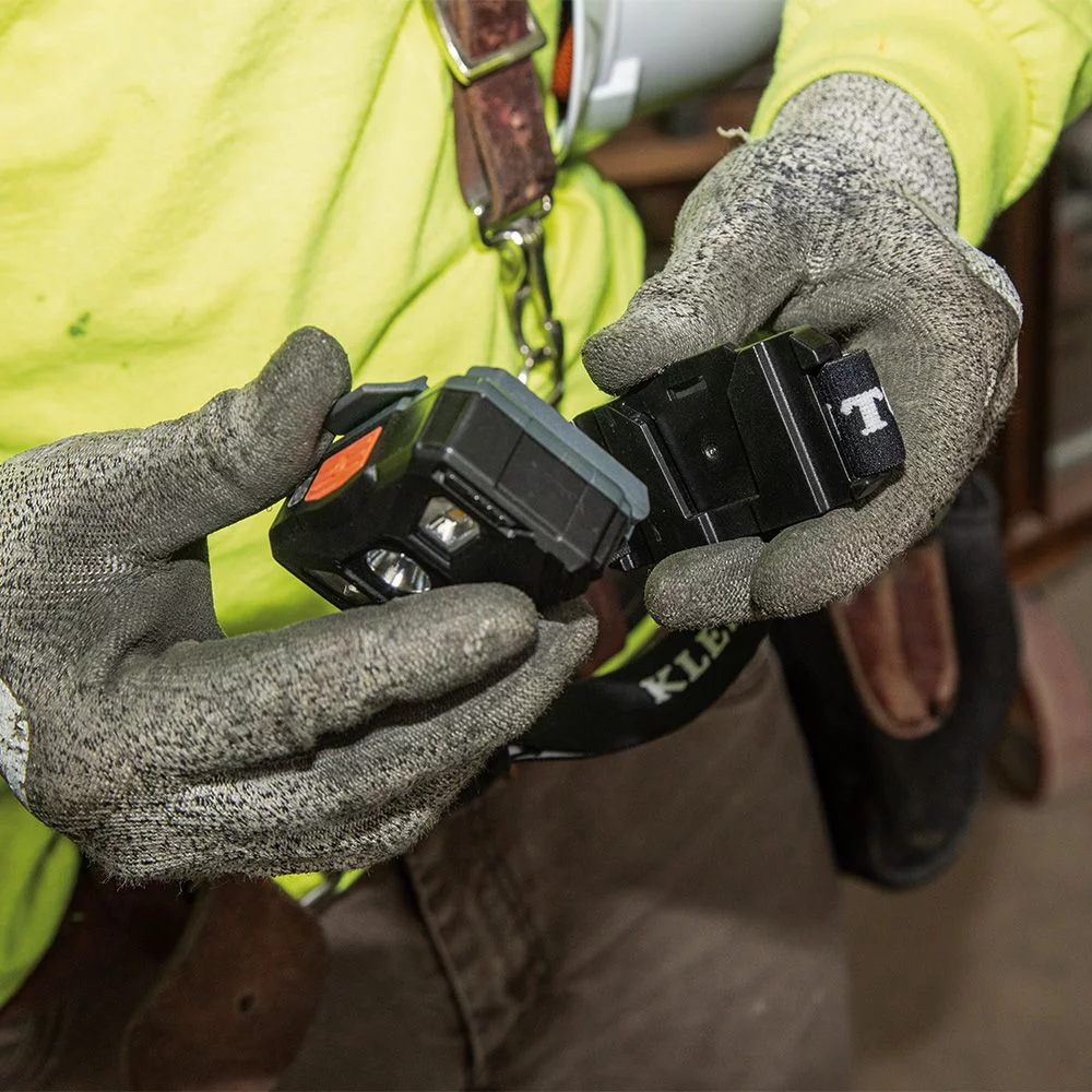 Klein Tools 56048 400 Lumens Rechargeable Headlamp with Fabric Strap