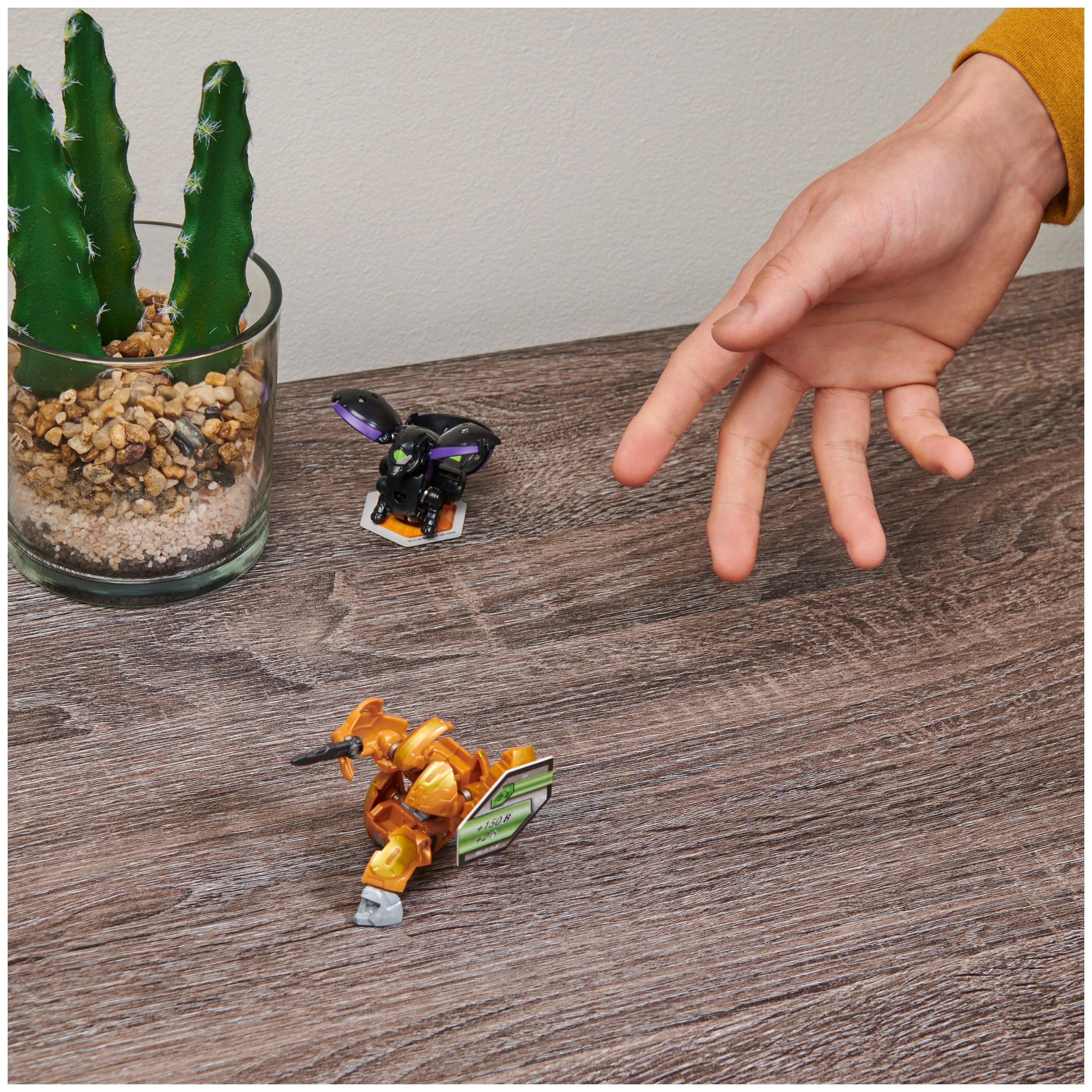 Bakugan Starter Pack 3-Pack, Diamond Dragonoid Ultra, Geogan Rising Collectible Action Figures