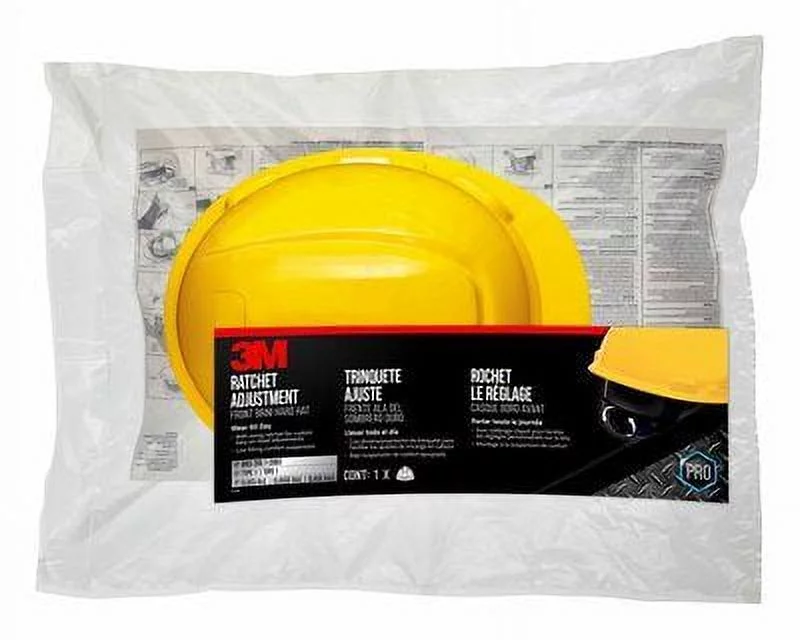 3M Non-Vented Hard Hat with Ratchet Adjustment, Yellow