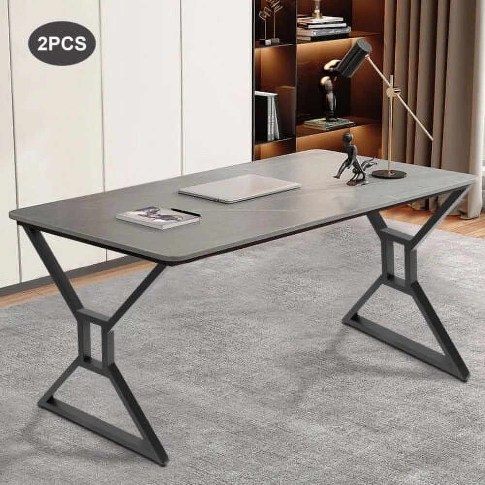 Set of 2 Industrial Steel Metal Table Legs 28 Inch for Desk/Coffee Table/Bench