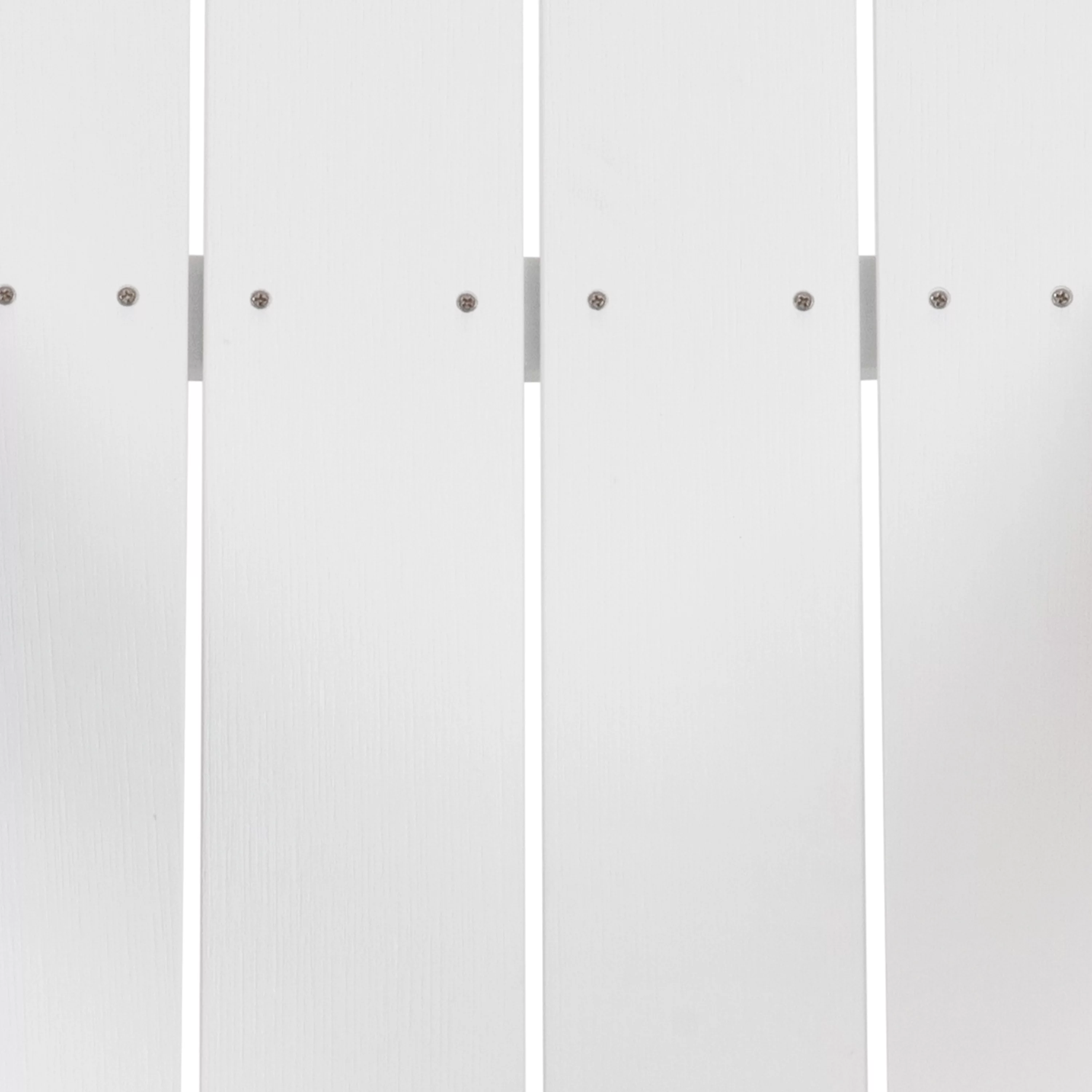 Merrick Lane Set of 4 All-Weather Poly Resin Wood Adirondack Chairs in White