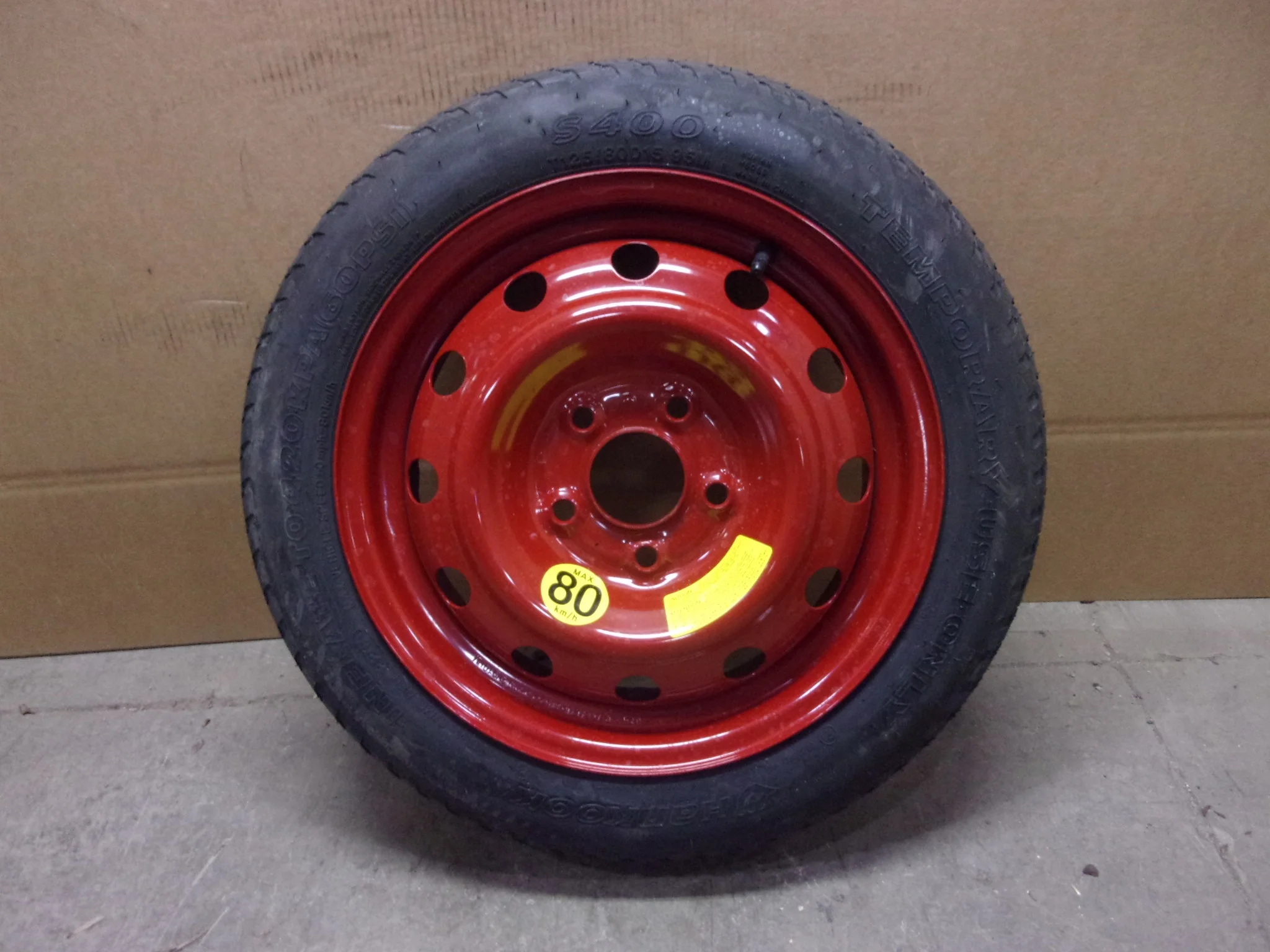 Pre-Owned 2014-2023 Kia Forte 15x4 Steel Wheel T125/80D15 Compact Spare Tire OEM - Verify Specific Vehicle Fitment In Description - (Good)