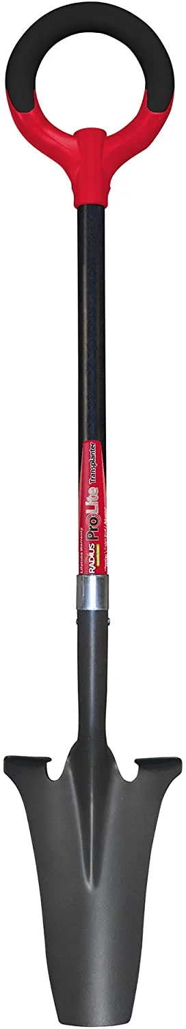 Radius Garden 25011 PRO-Lite Carbon Steel Transplanter, Red