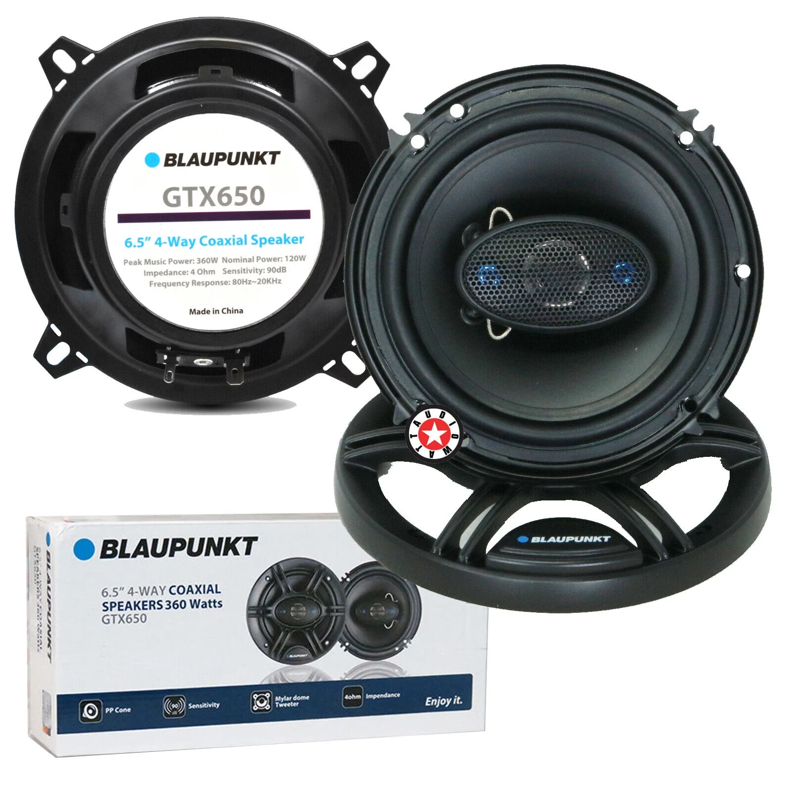 2x Blaupunkt GTX650 360W 6.5