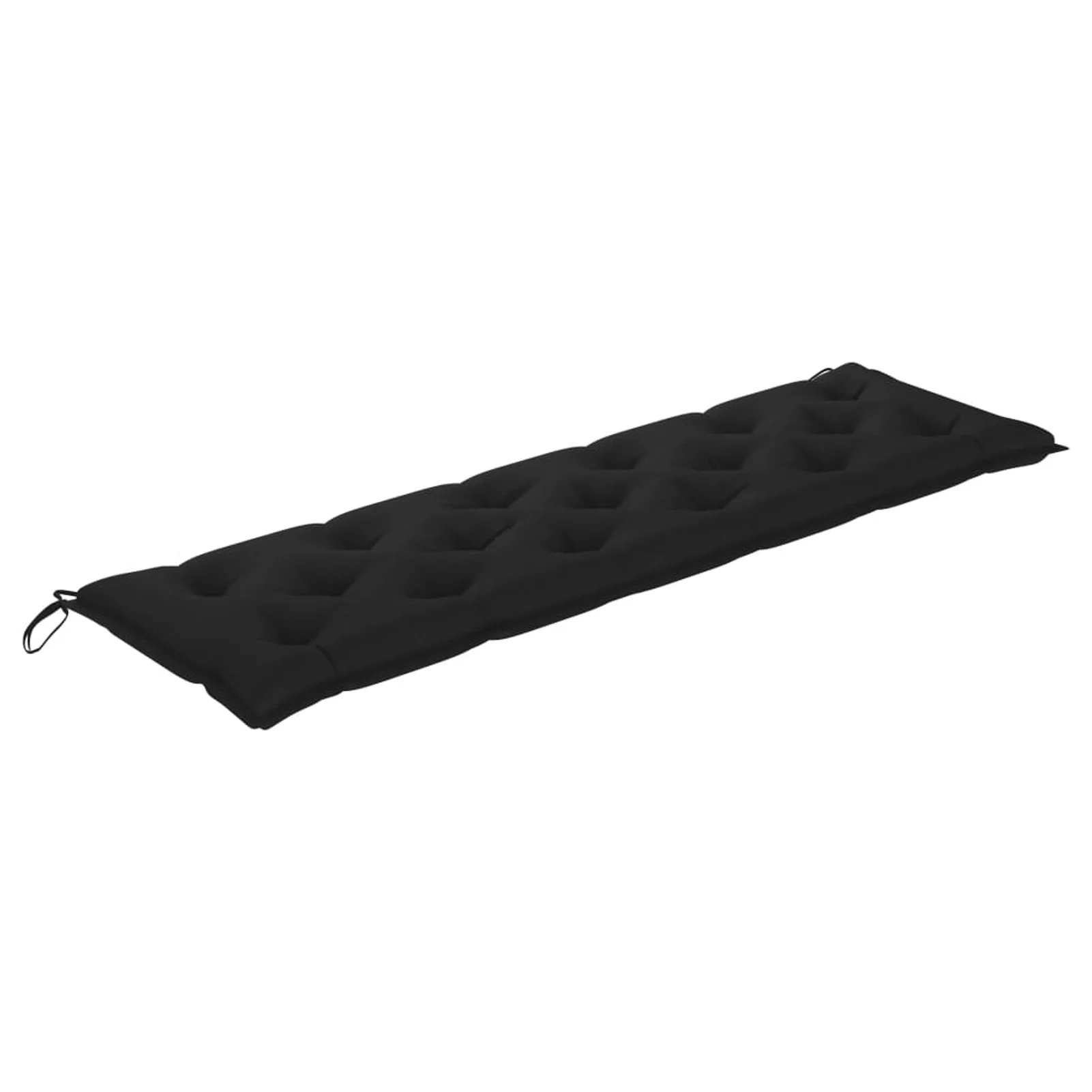 Garden Bench Cushion Black 70.9x19.7