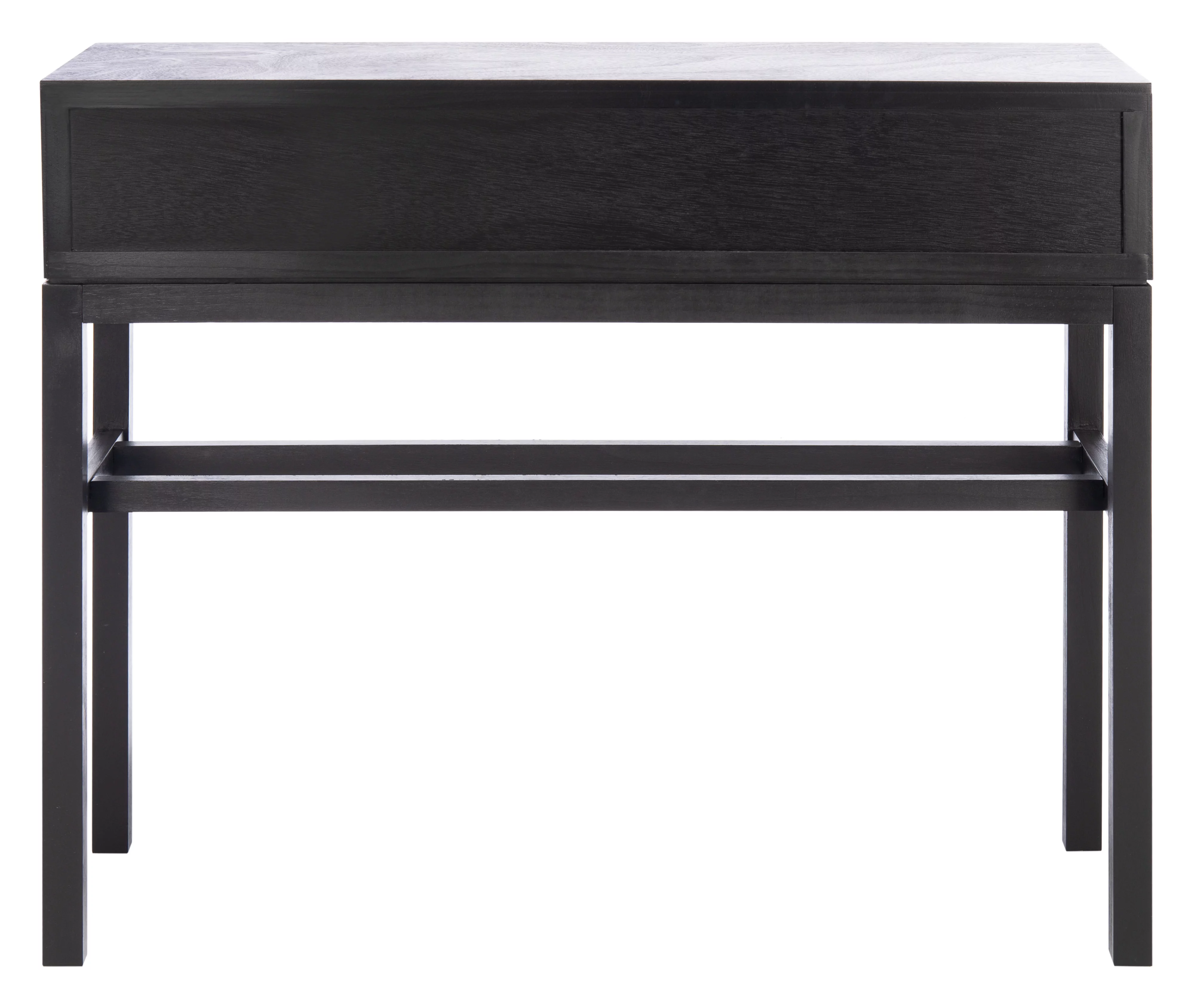 SAFAVIEH Ajana Modern 2 Drawer Console, Black/Griege