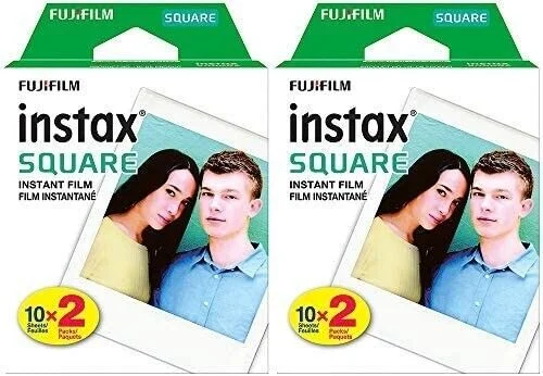 Fujifilm INSTAX SQUARE Instant Film 40 Photo Sheets for SQ20 SQ10 SP-3 Exp 10/22